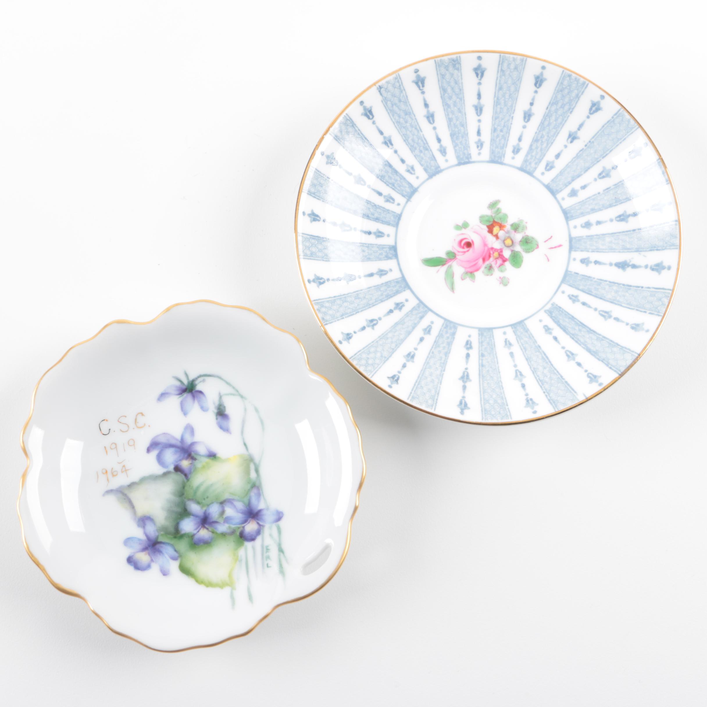 Porcelain Dishes Including Delinieres & Company Limoges