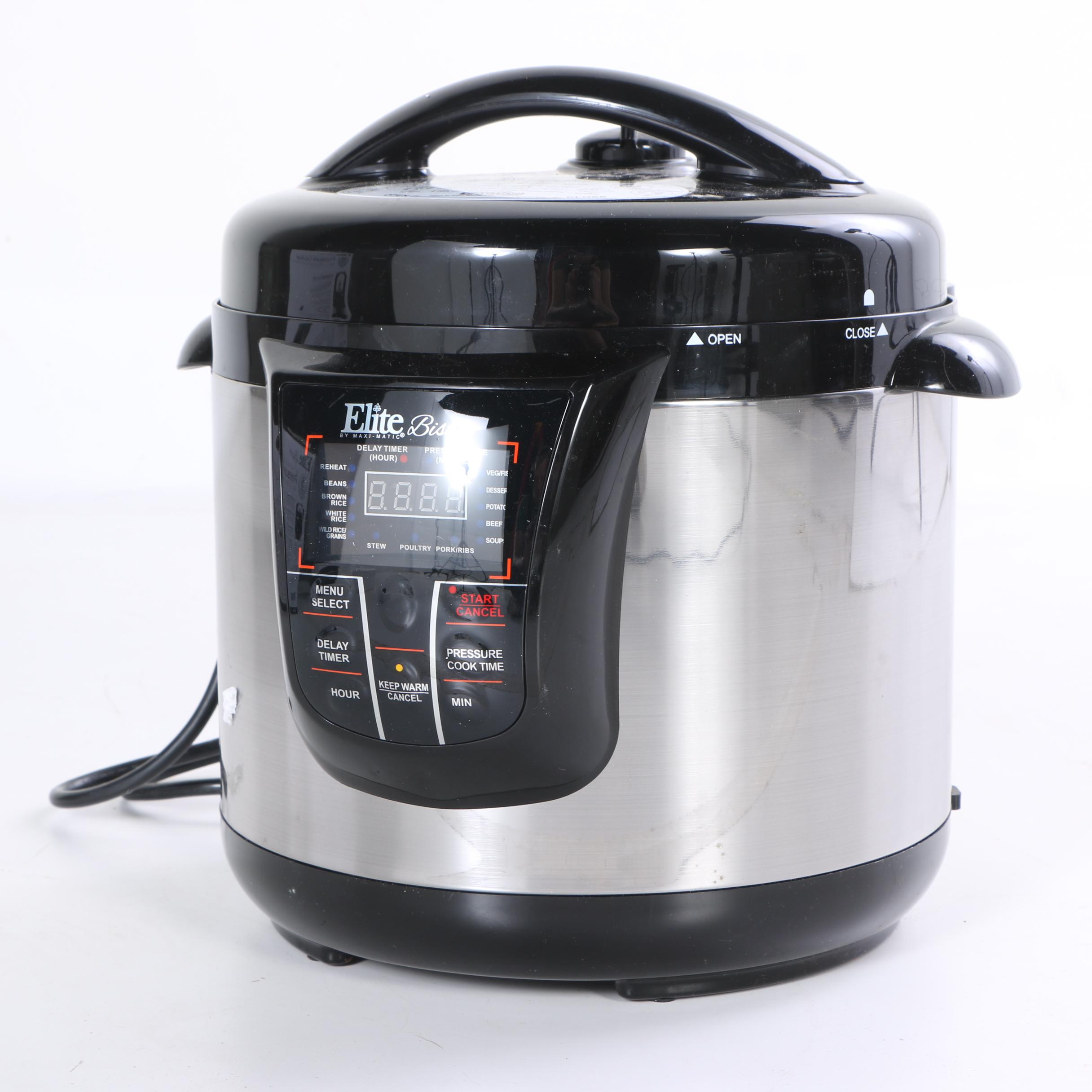 Elite Bistro 8-Quart Pressure Cooker