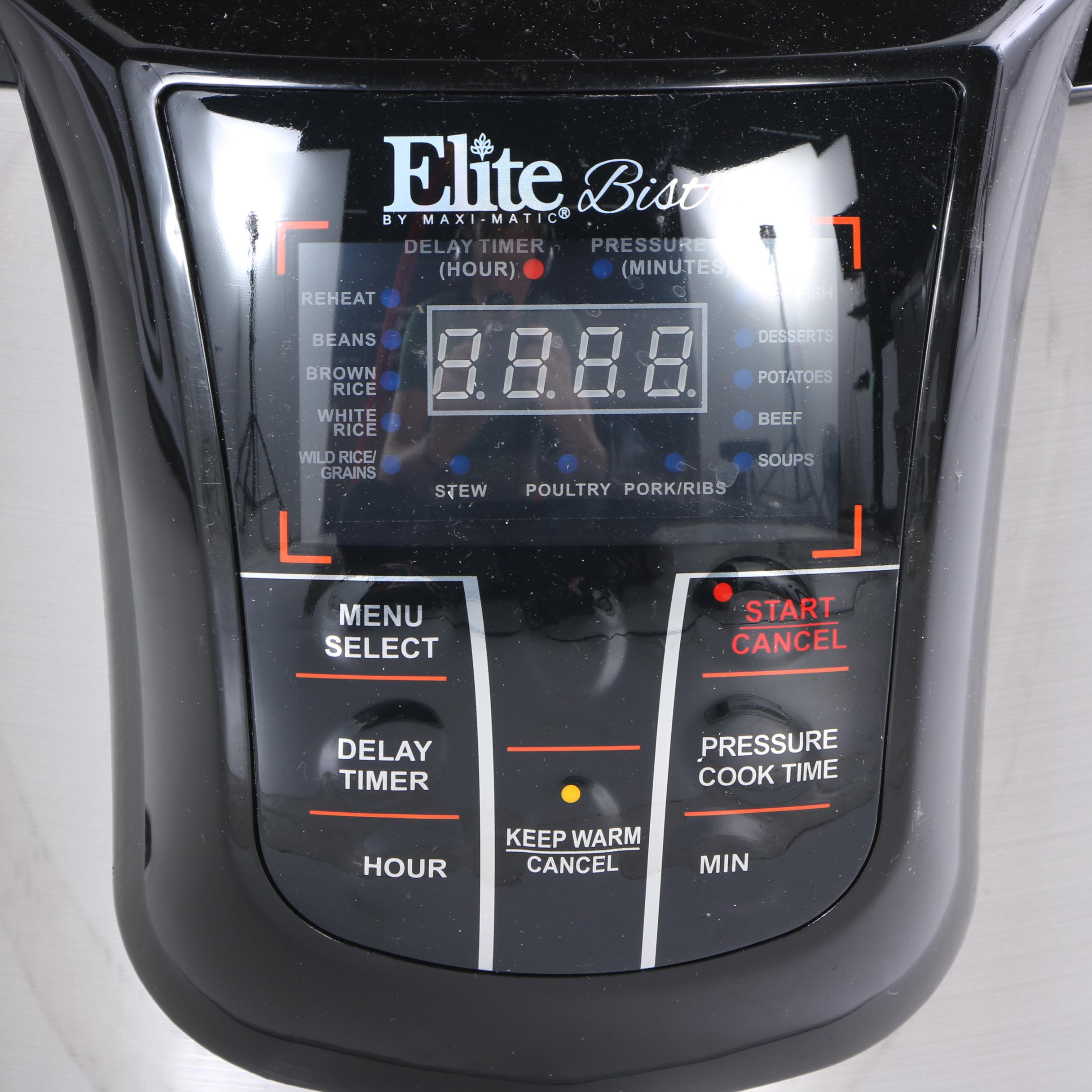 Elite Bistro 8-Quart Pressure Cooker