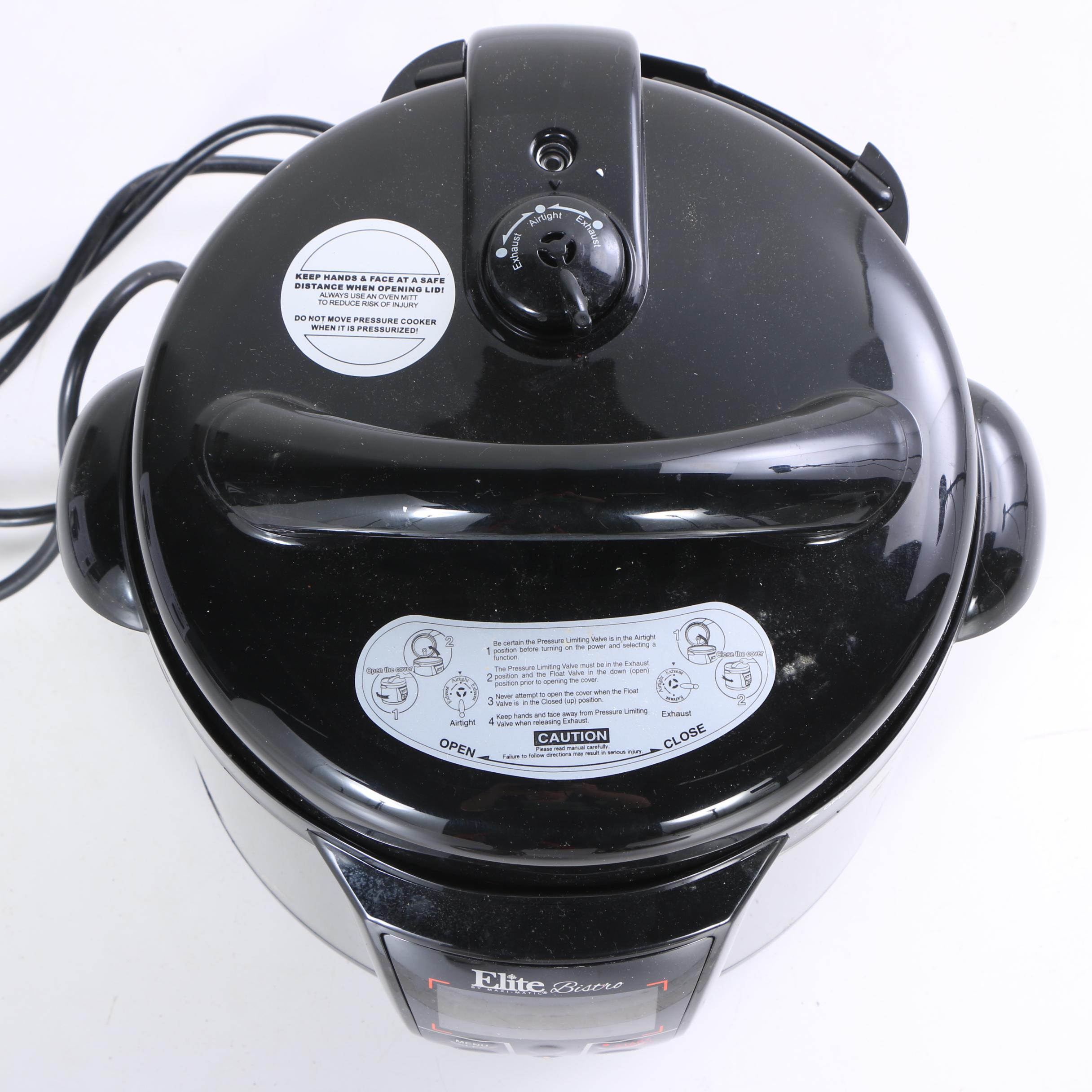 Elite Bistro 8-Quart Pressure Cooker