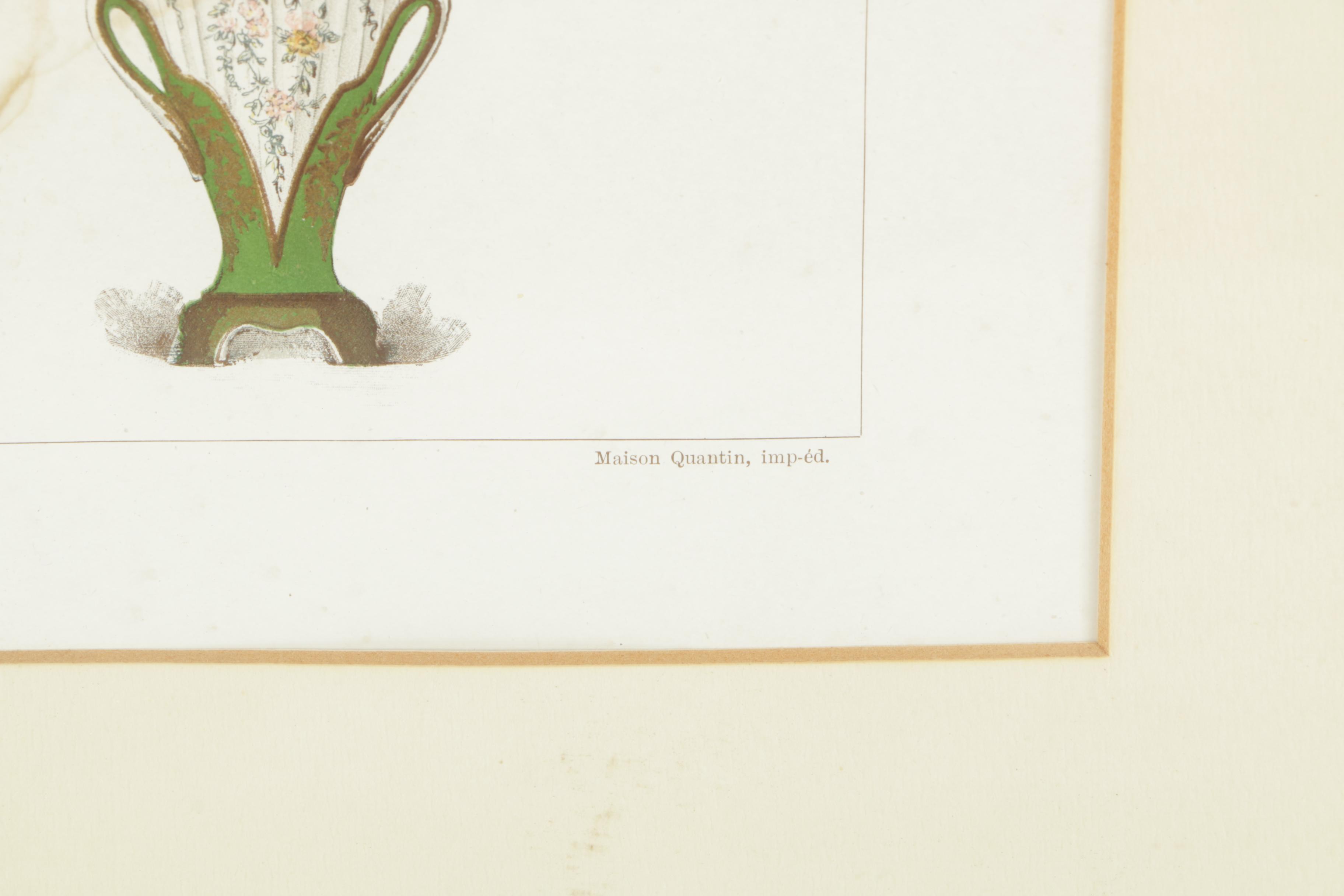 Two Chromolithographs from "Le Porcelaine Tendre de Sevres" by Edouard Garnier