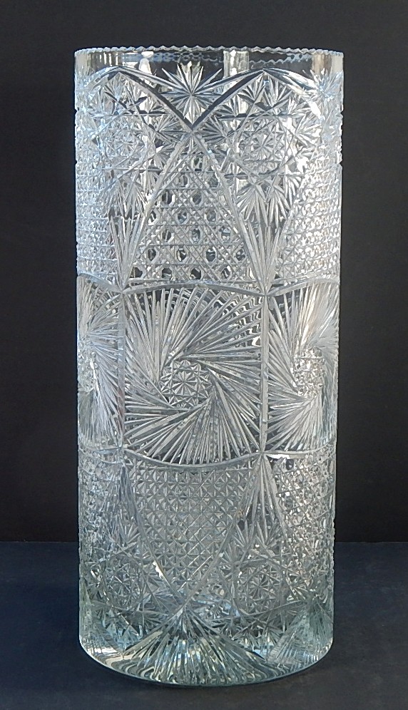 American Brilliant Cut Glass Umbrella Stand