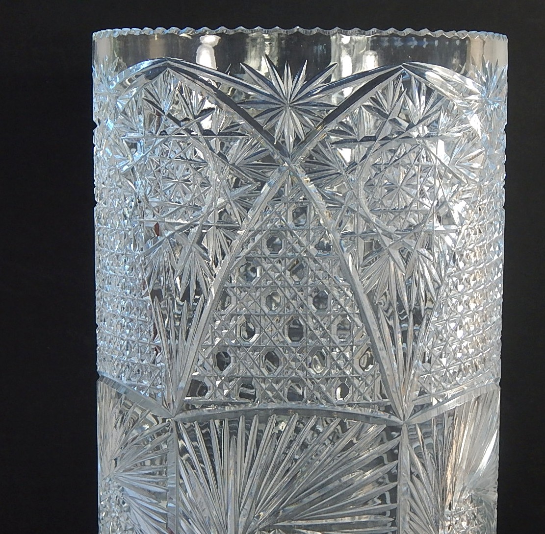 American Brilliant Cut Glass Umbrella Stand