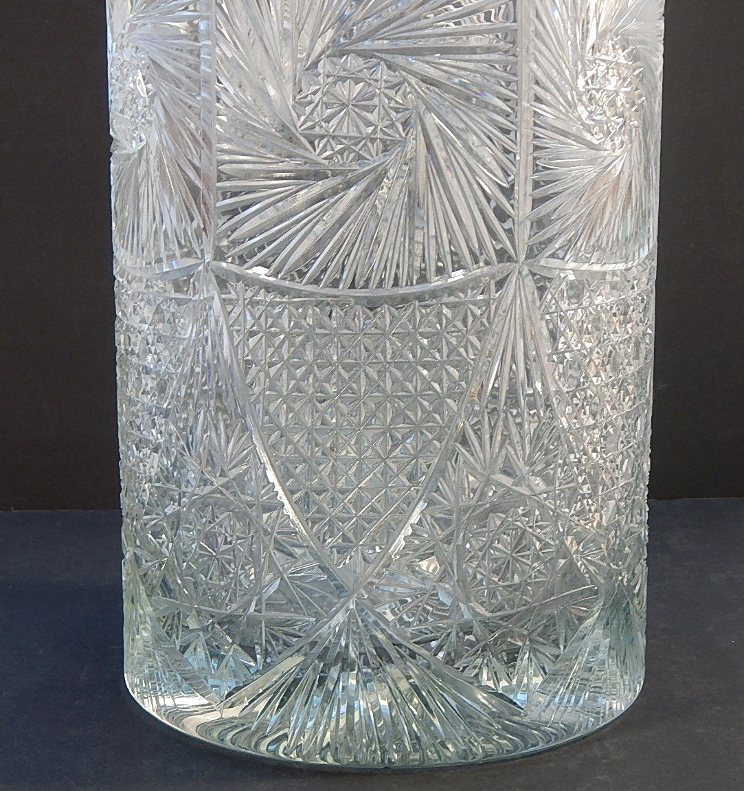 American Brilliant Cut Glass Umbrella Stand