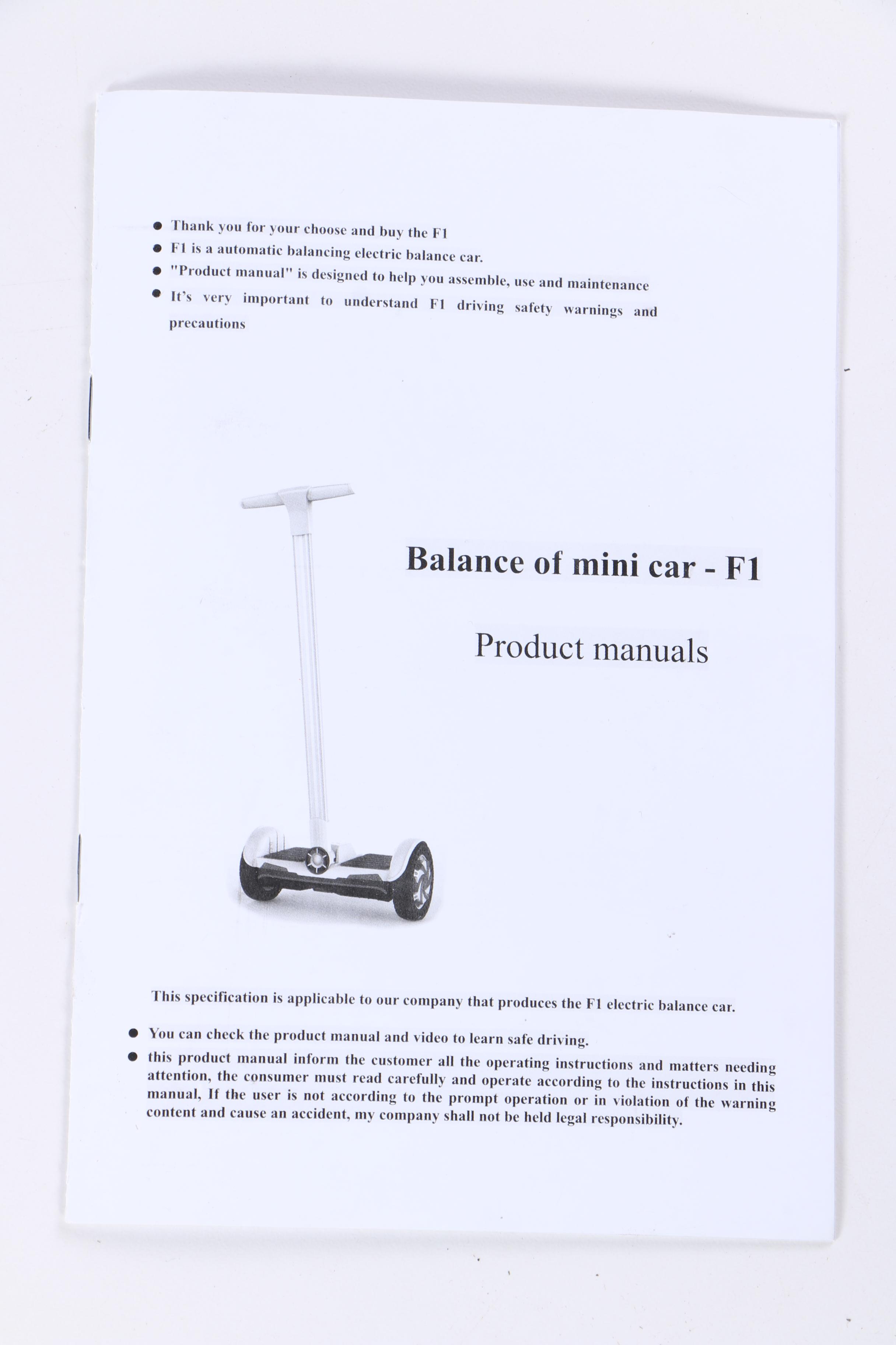 Fotowelt F1 Self-Balancing Two-Wheel Scooter