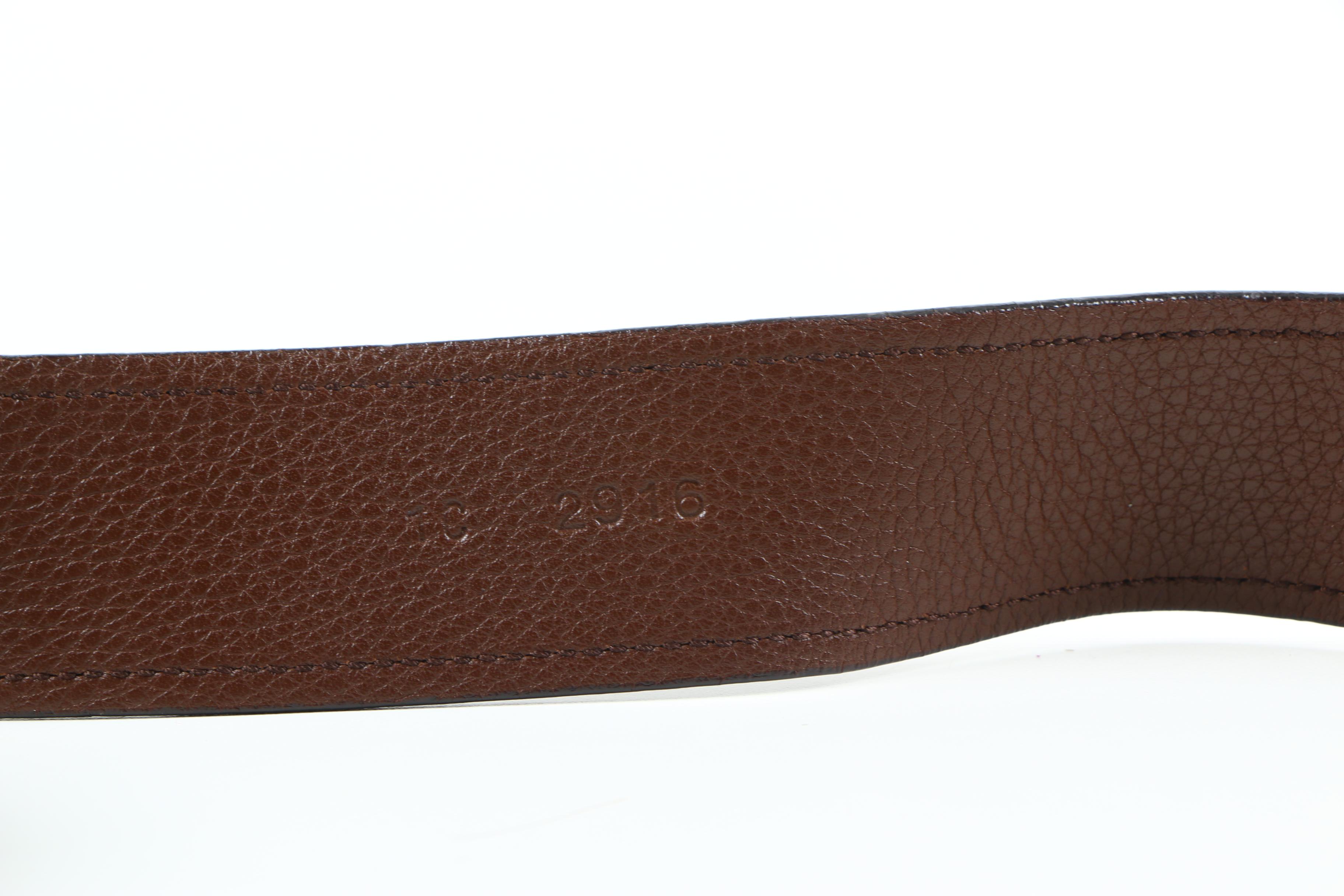 Women's Prada Brown Leather Belt