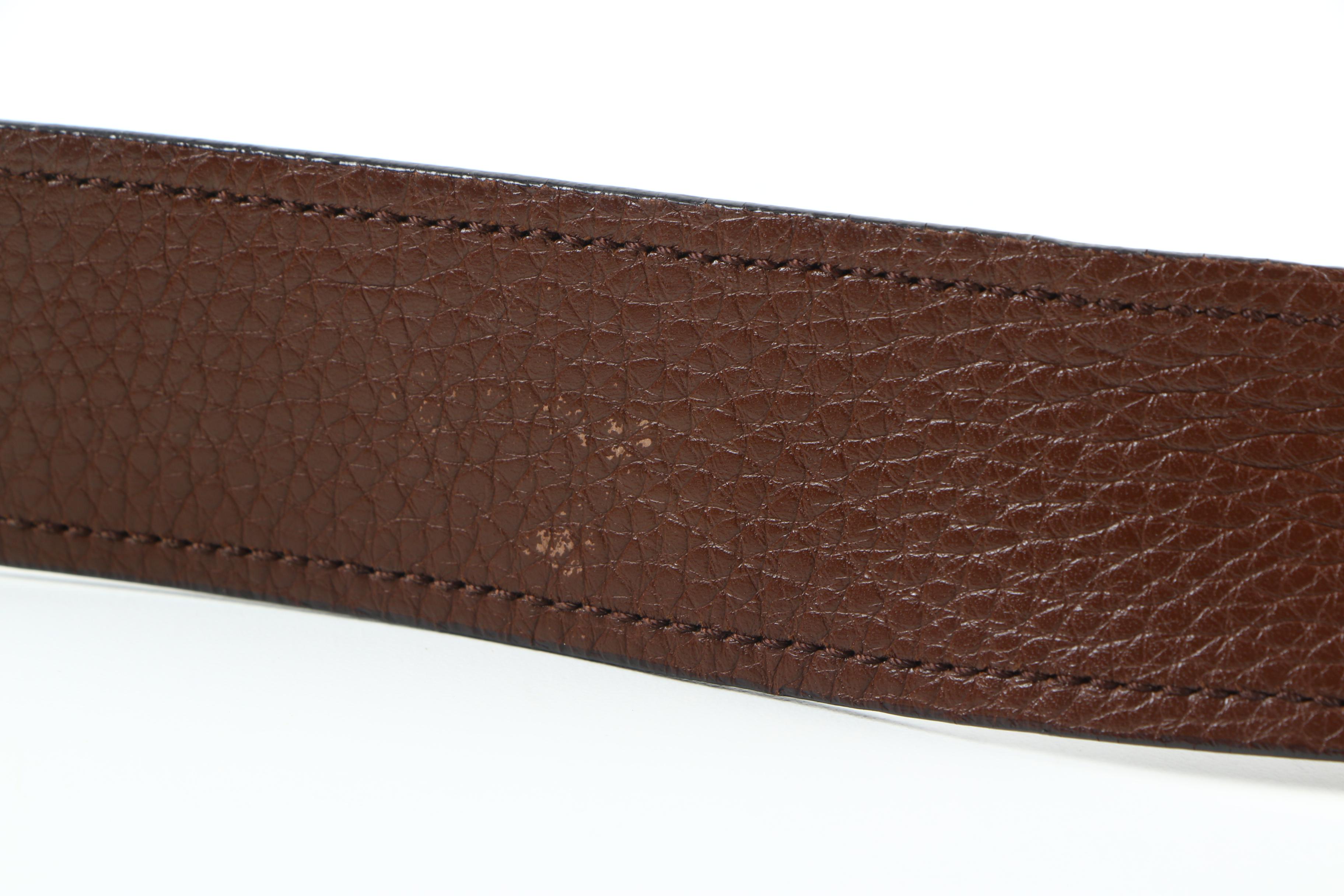 Women's Prada Brown Leather Belt