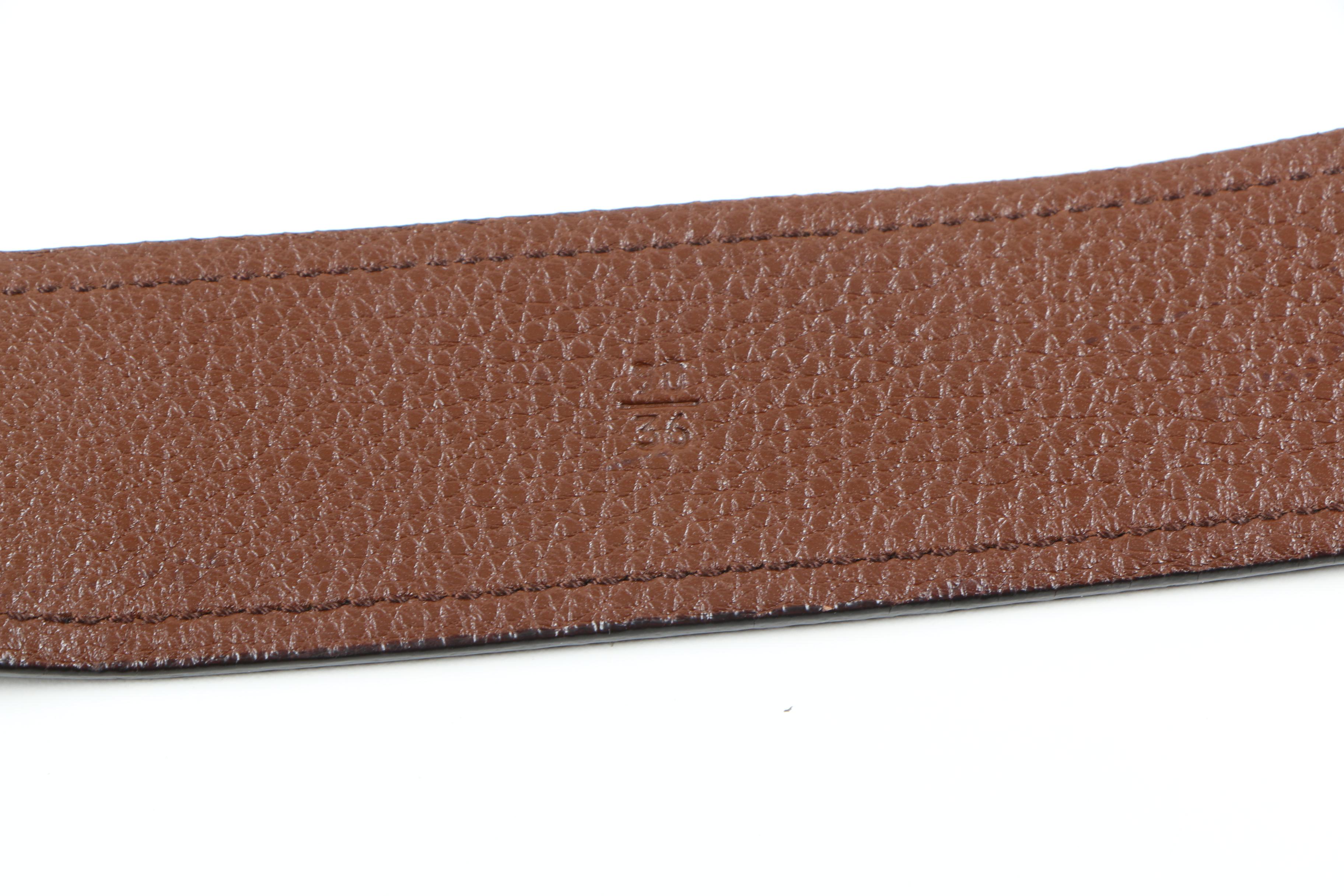 Women's Prada Brown Leather Belt