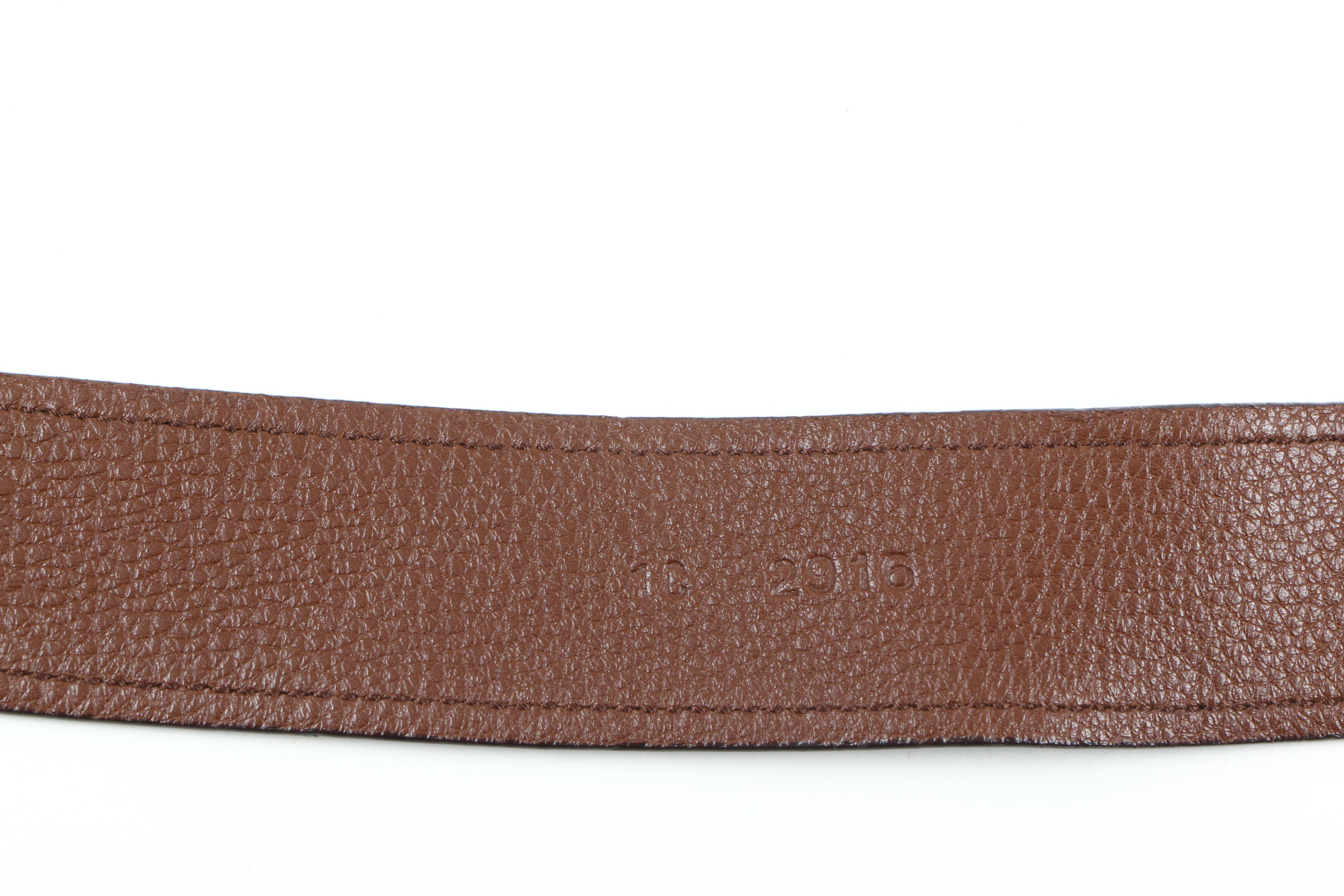 Women's Prada Brown Leather Belt