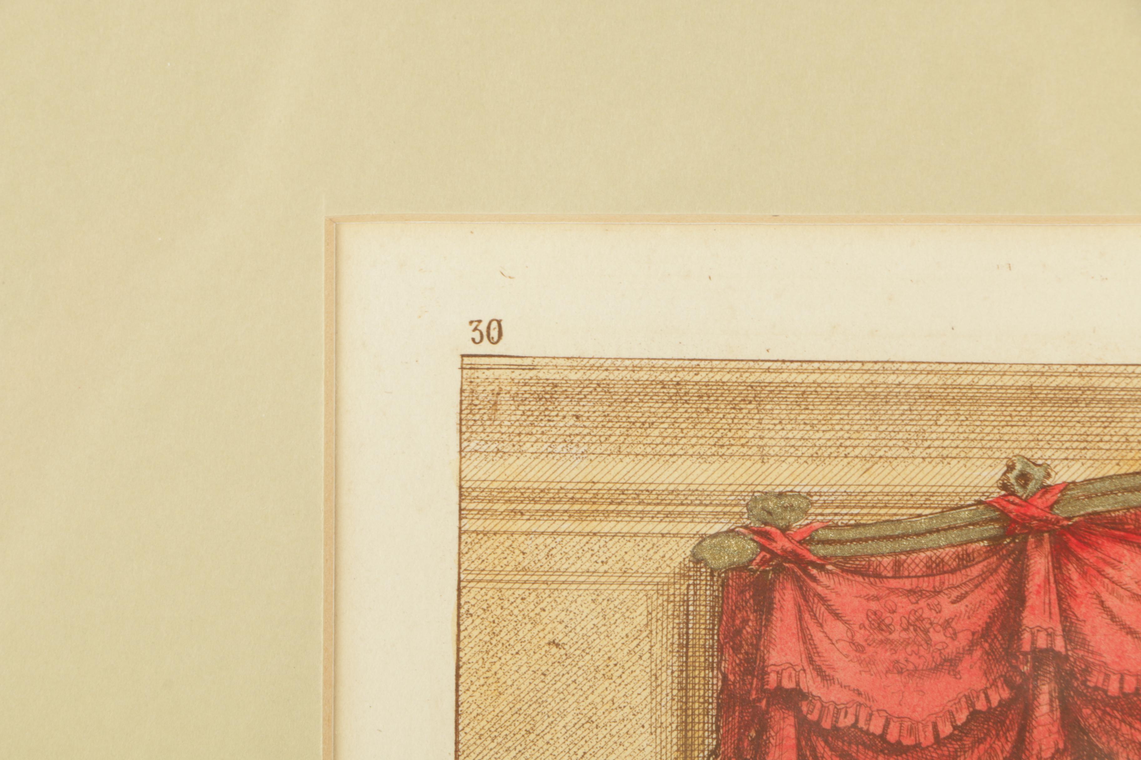 Etchings of Curtained Windows