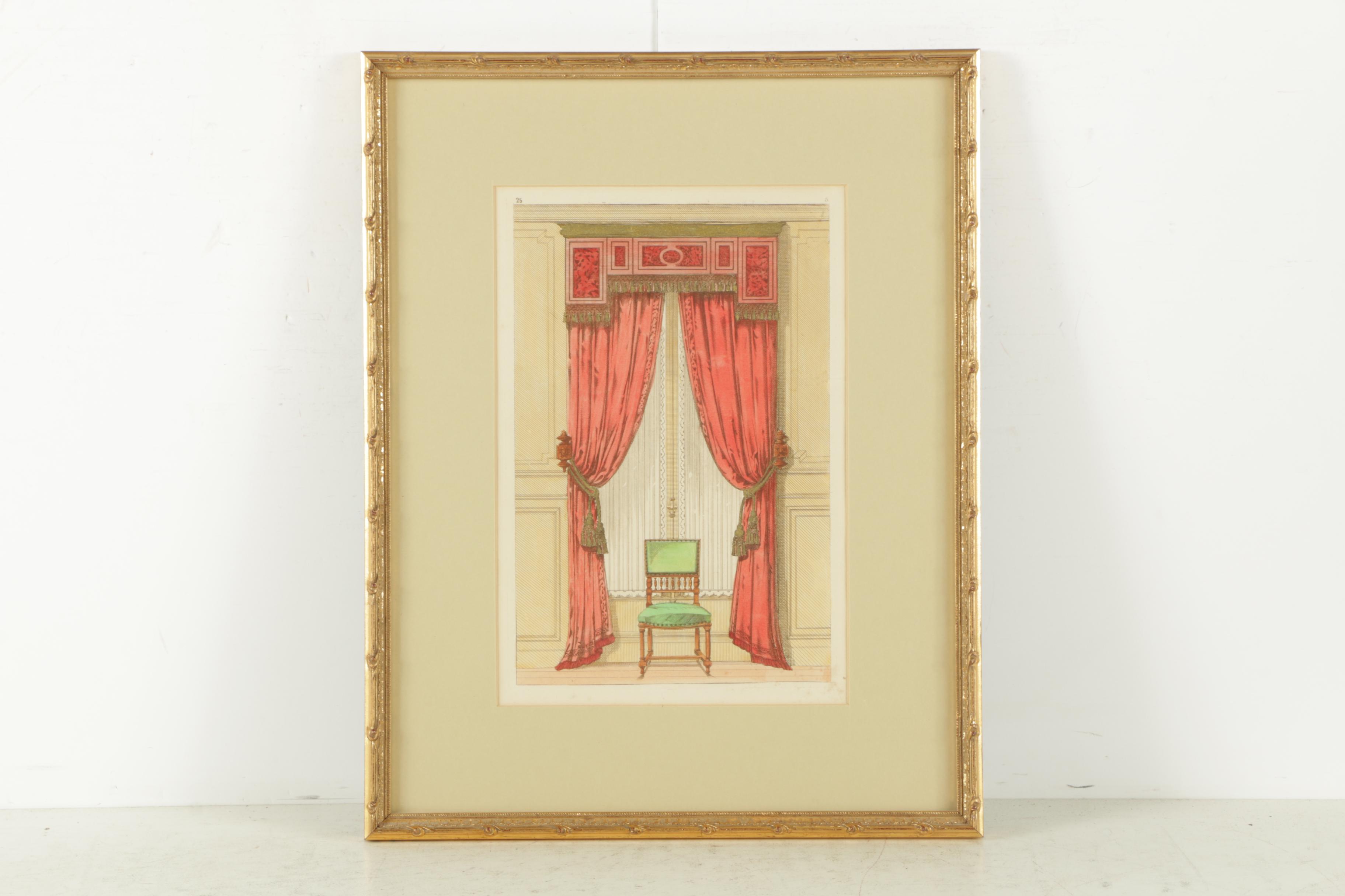 Etchings of Curtained Windows