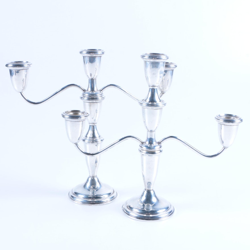 Empire Silver Co. Weighted Sterling Silver Candelabra