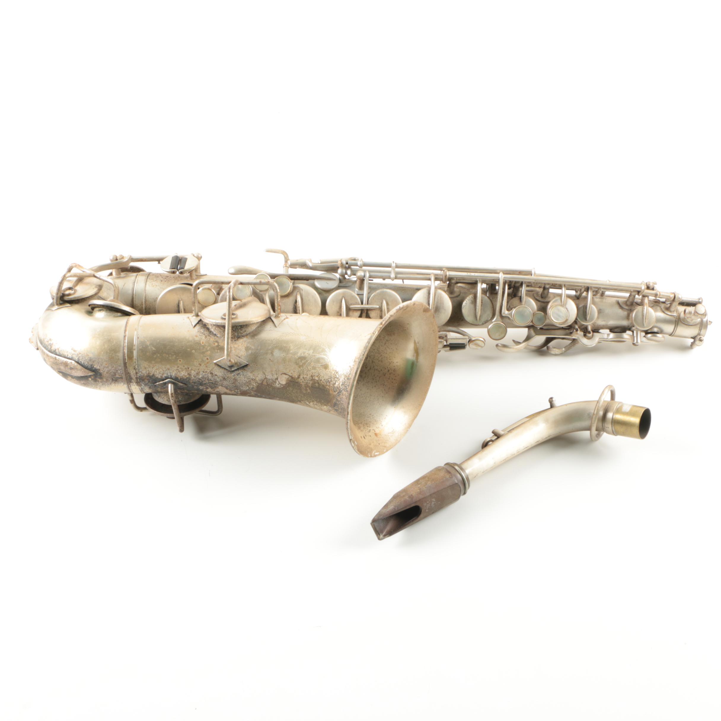 Vintage Buescher Elkhart True-Tone Low Pitch Saxophone