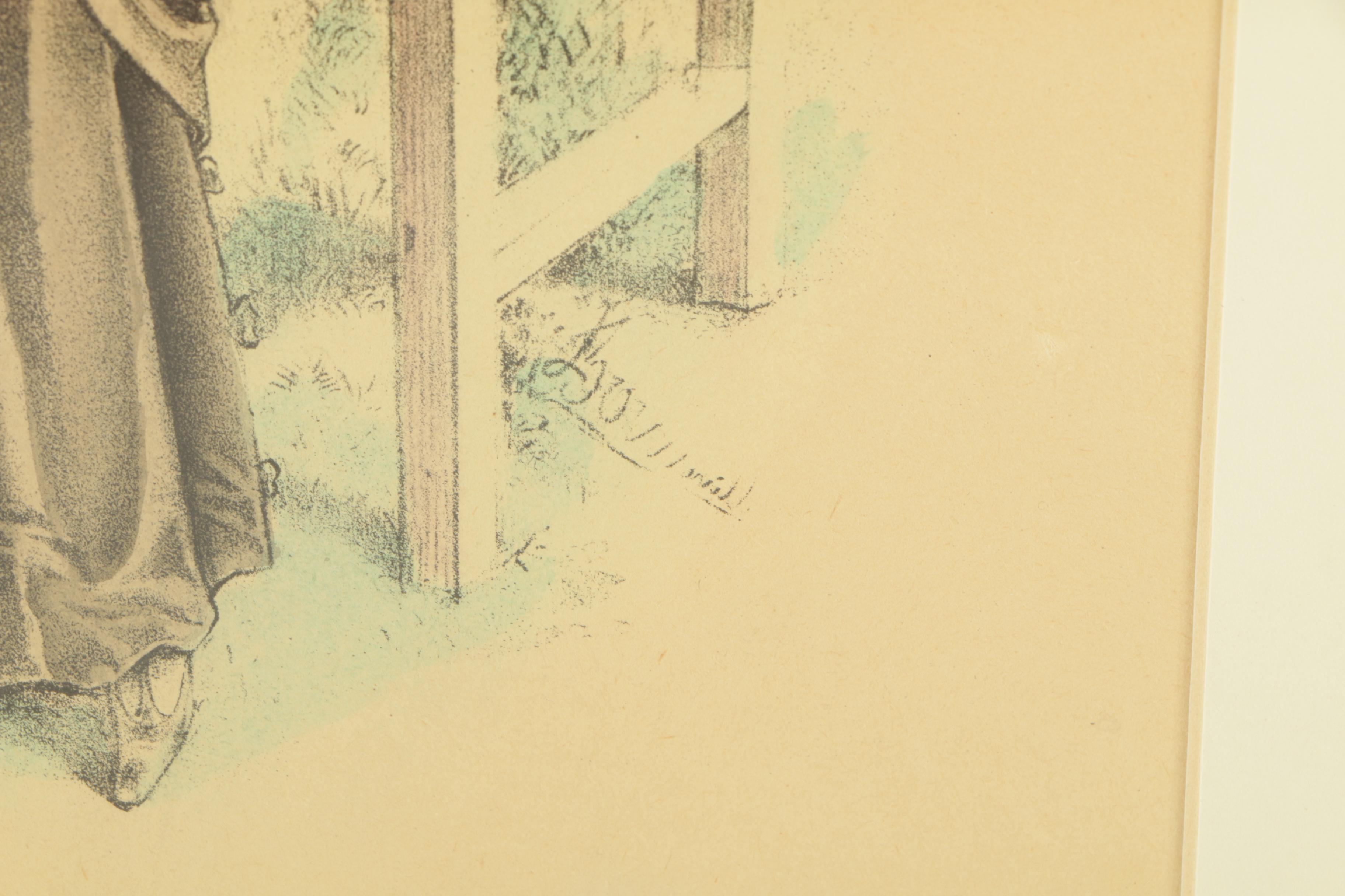 Collection of Color Lithographs on Paper "Les Grandes Modes de Paris"