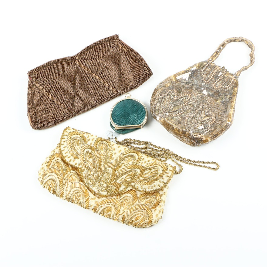 Vintage Beaded Evening Bags and Neiman-Marcus Coin Purse