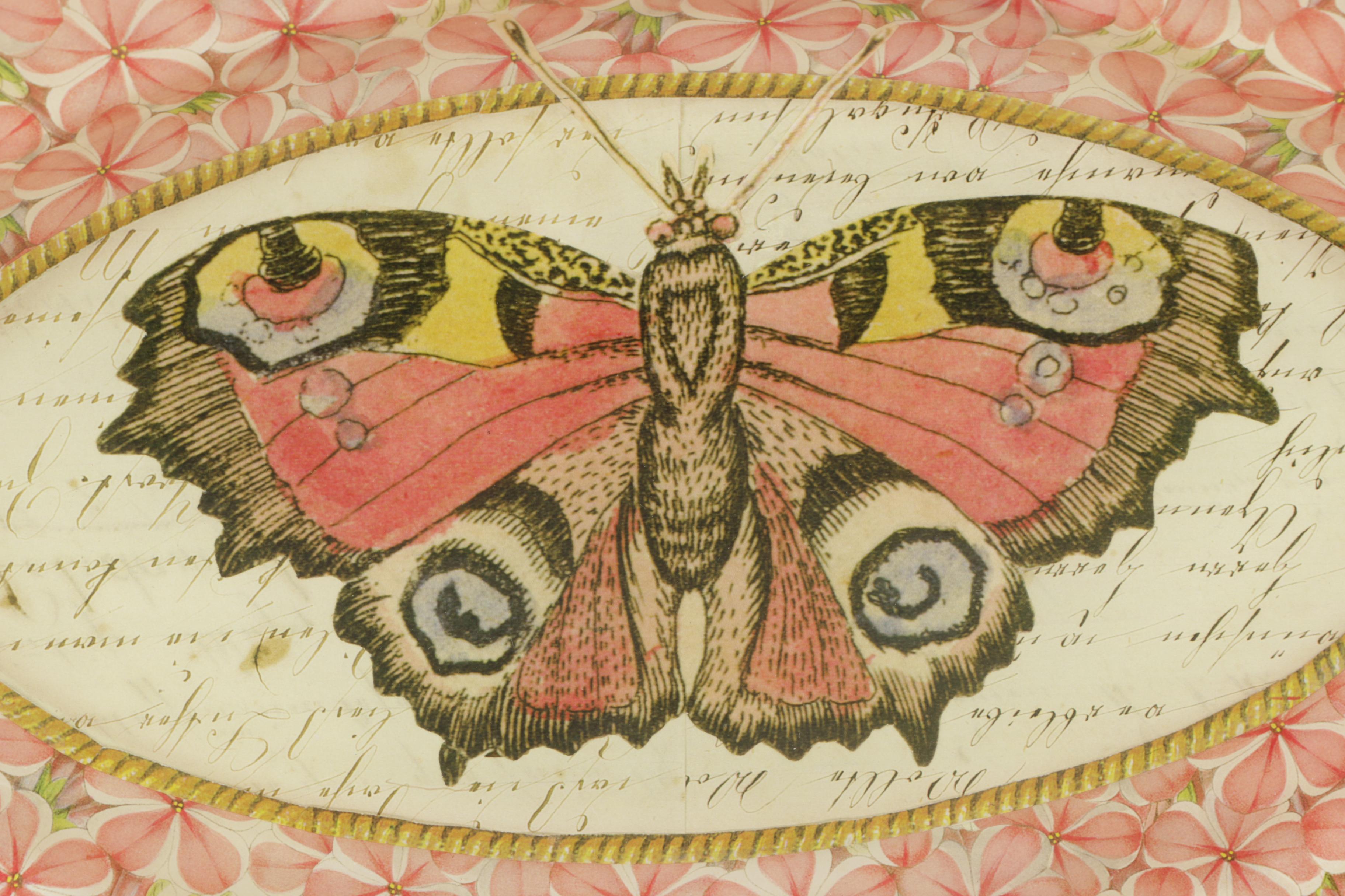 Flower and Moth Prints on Paper and John Derian Plate