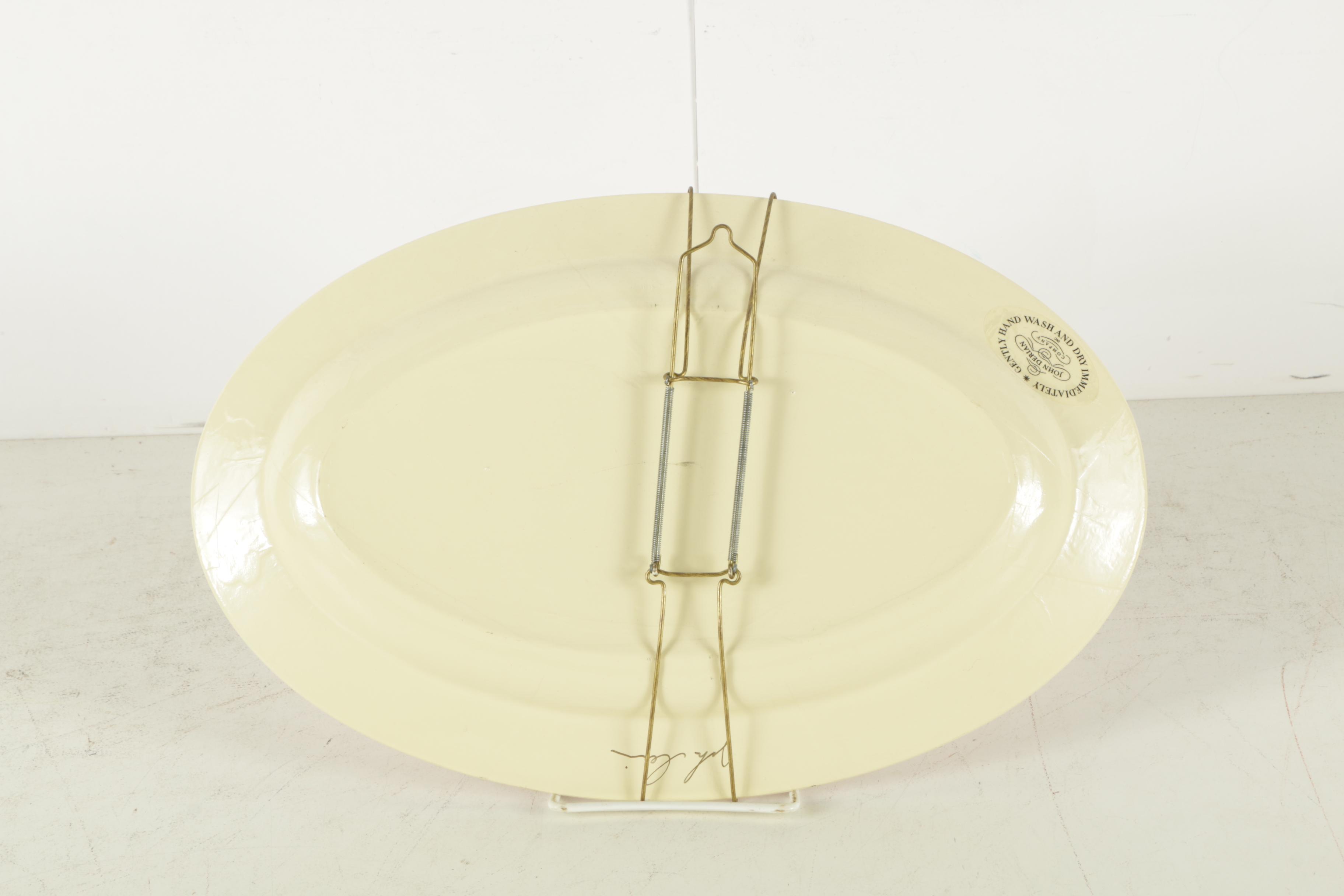 Flower and Moth Prints on Paper and John Derian Plate