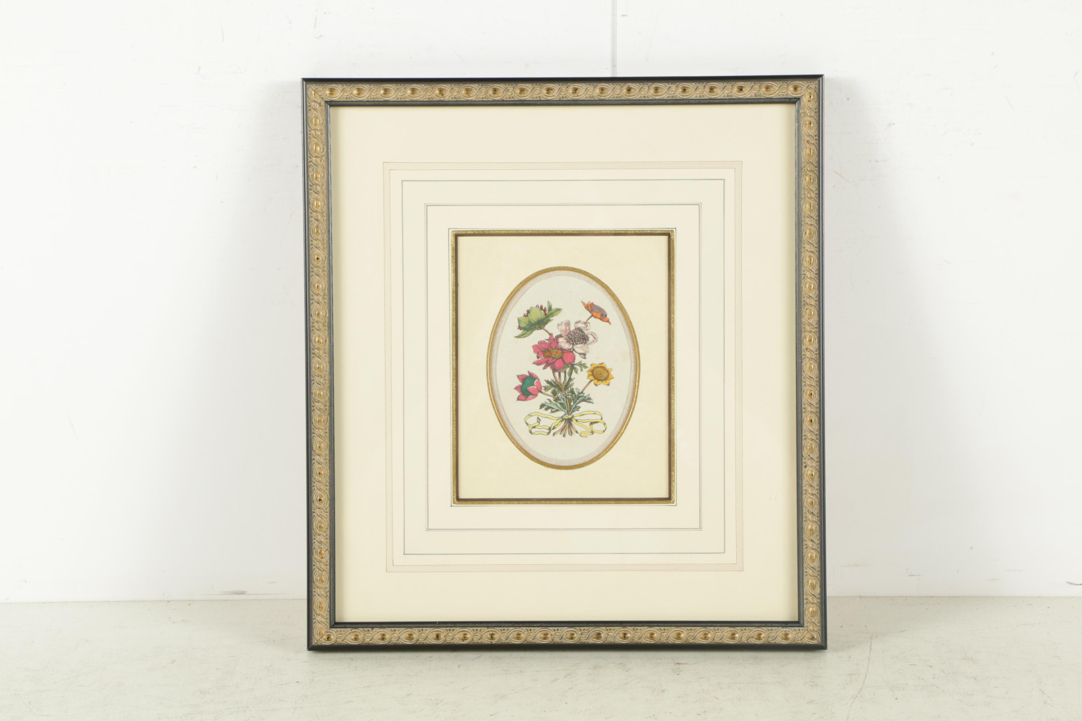 Flower and Moth Prints on Paper and John Derian Plate