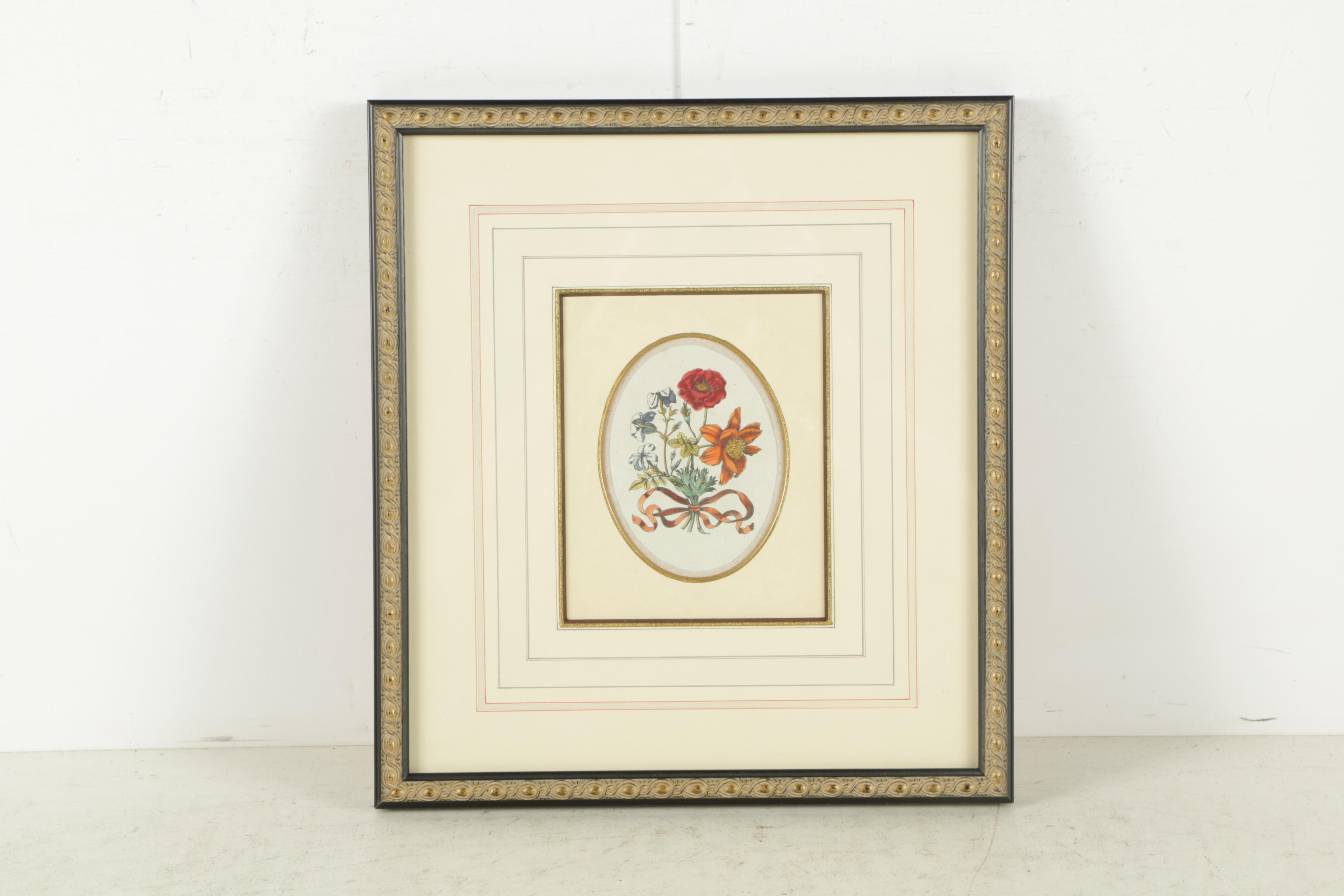 Flower and Moth Prints on Paper and John Derian Plate