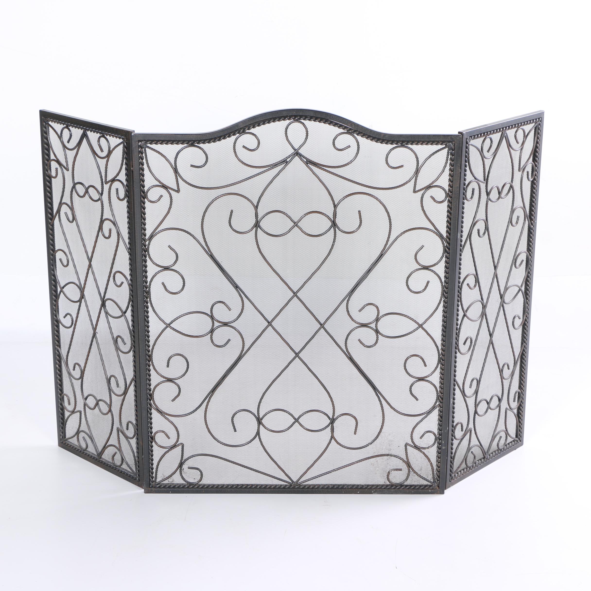 Collection of Metal Fireplace Accessories