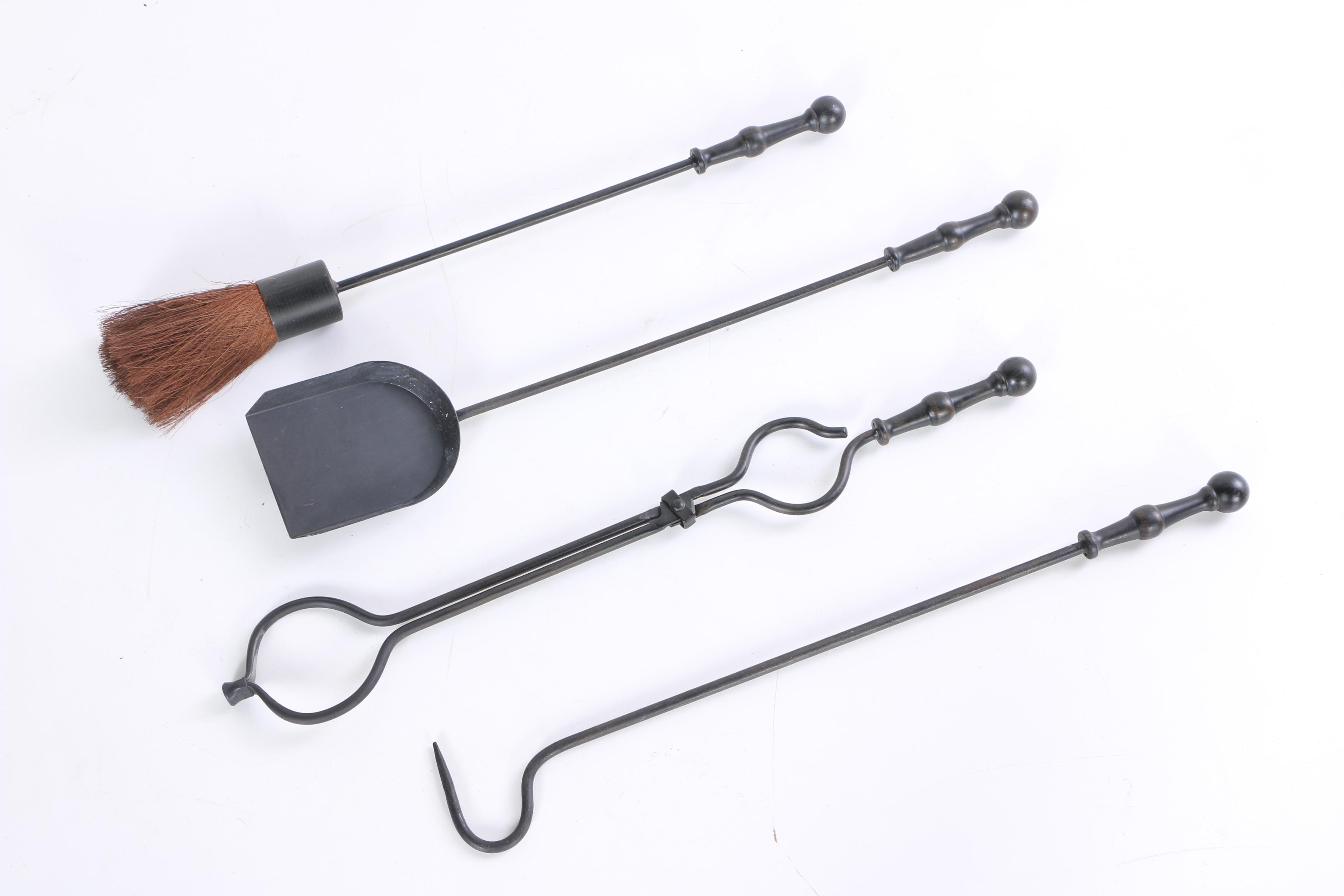 Collection of Metal Fireplace Accessories