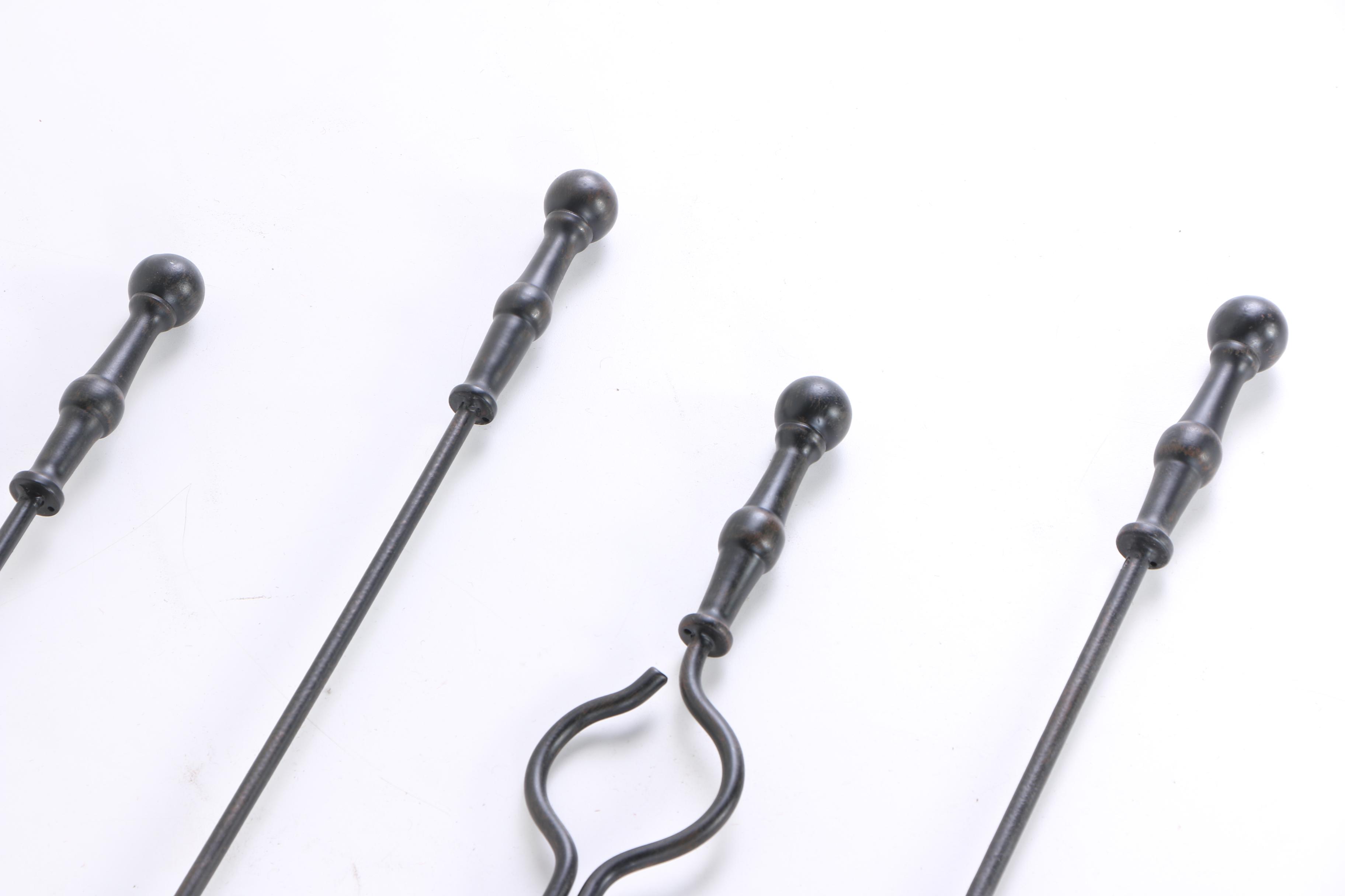 Collection of Metal Fireplace Accessories