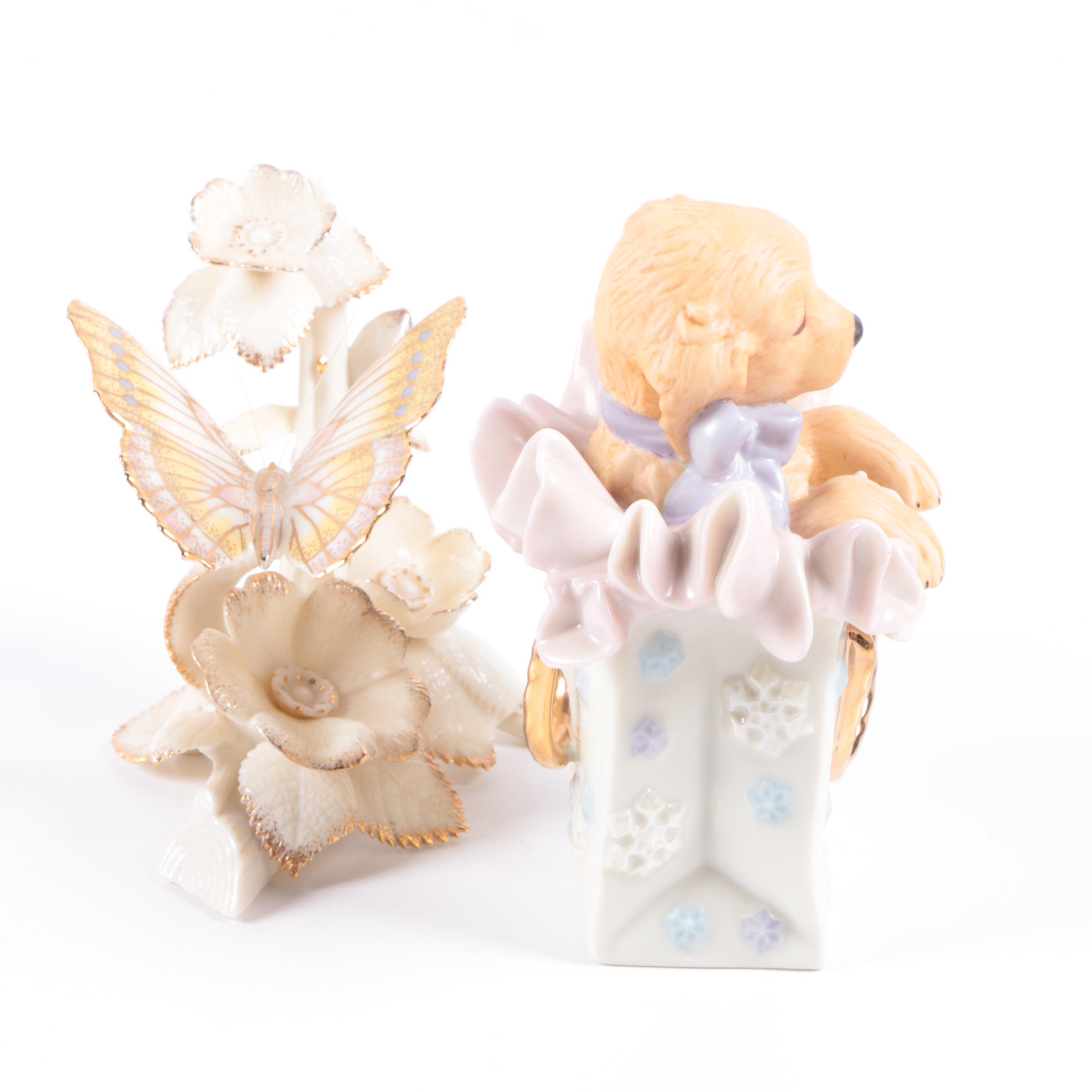 Lenox "Happy BIrthday Express" Porcelain Train and Music Box Chest