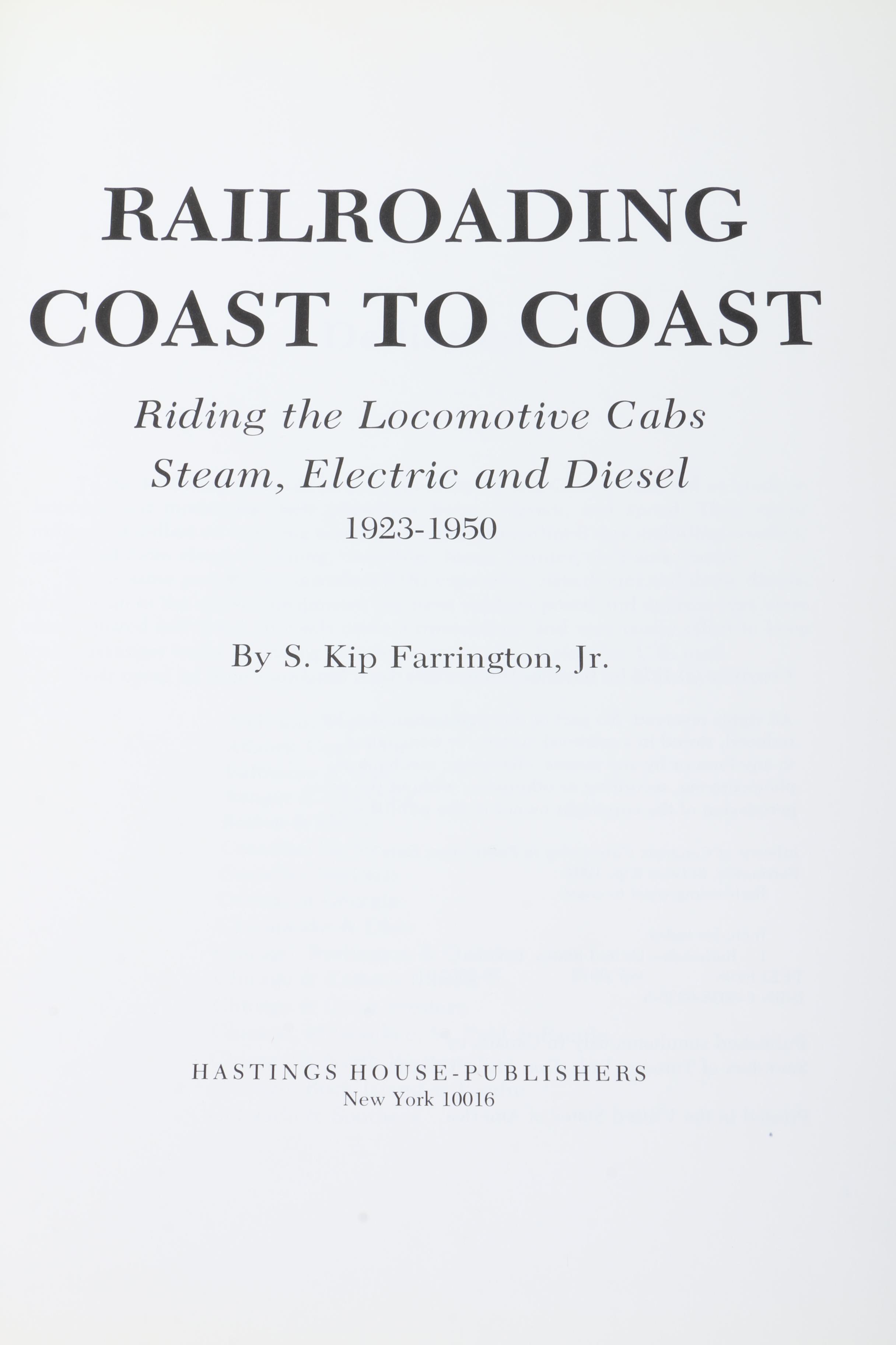 Books on Railways and Locomotives