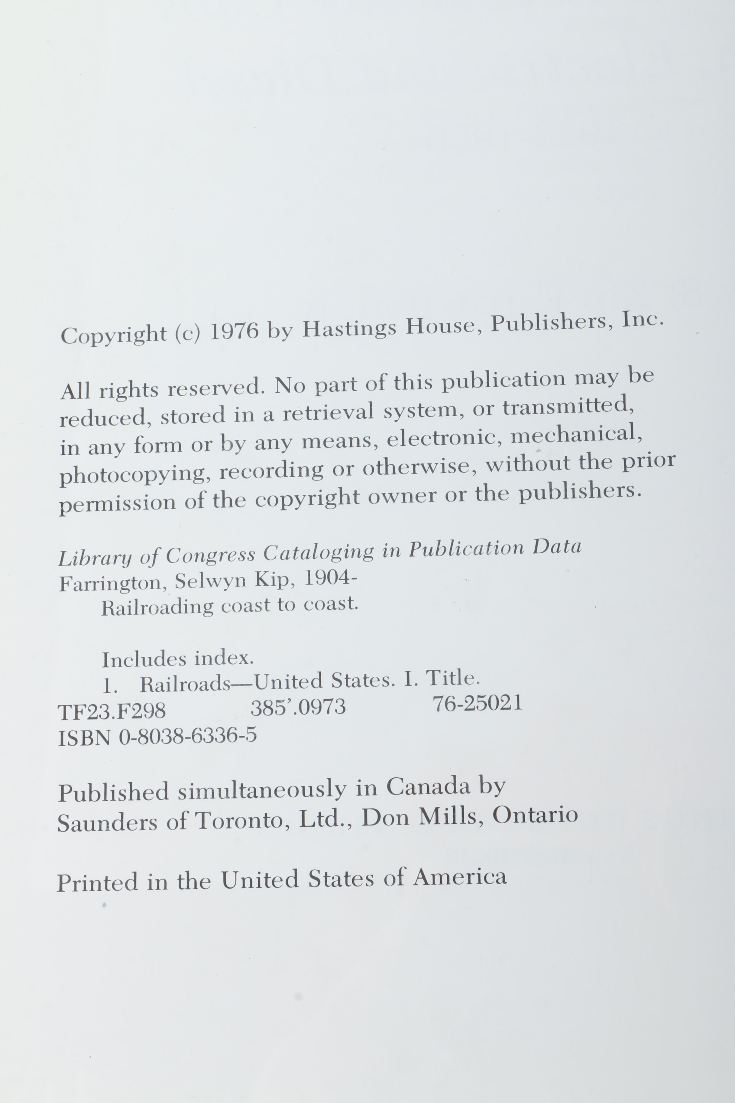 Books on Railways and Locomotives