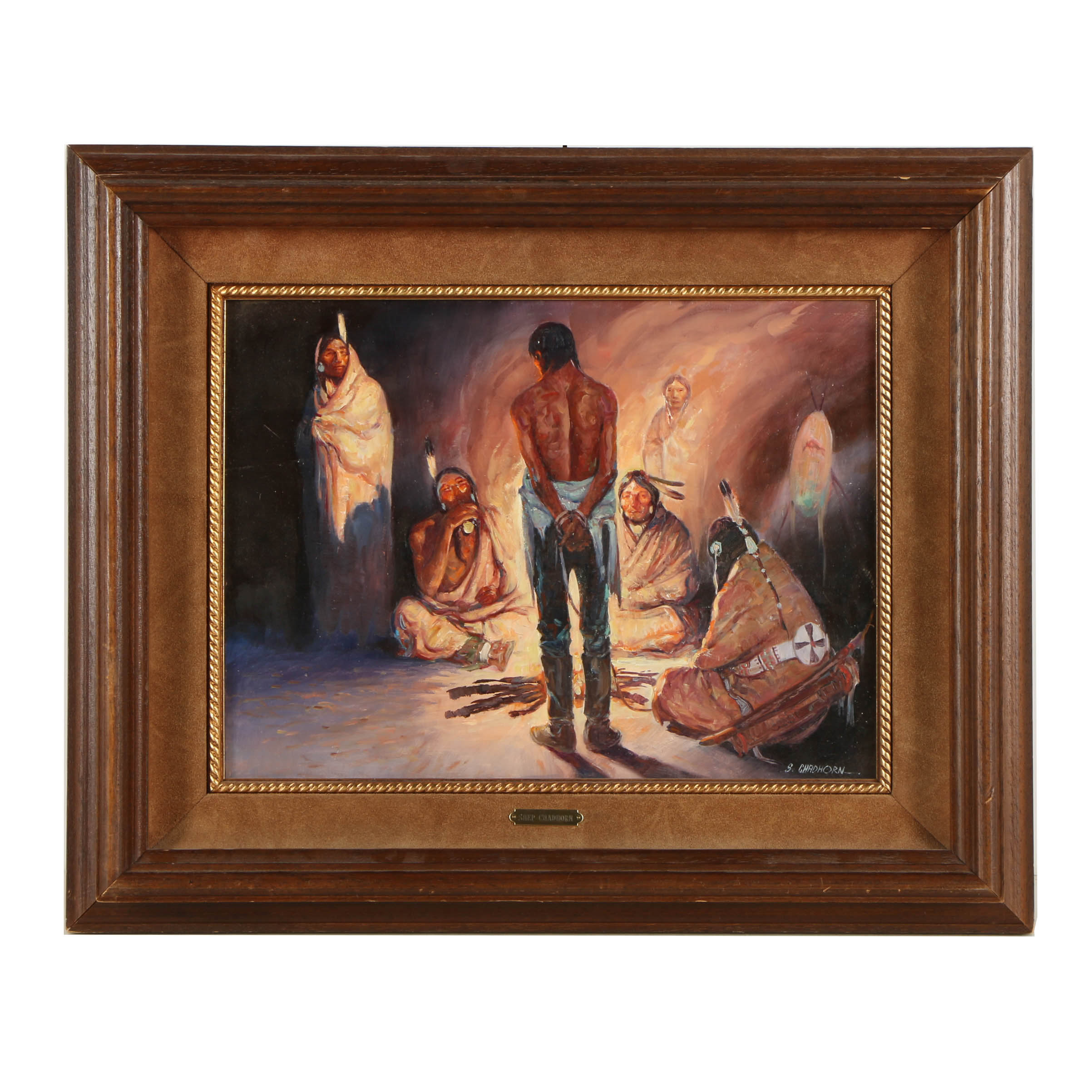 Shep Chadhorn Oil Painting on Board "The Captive"