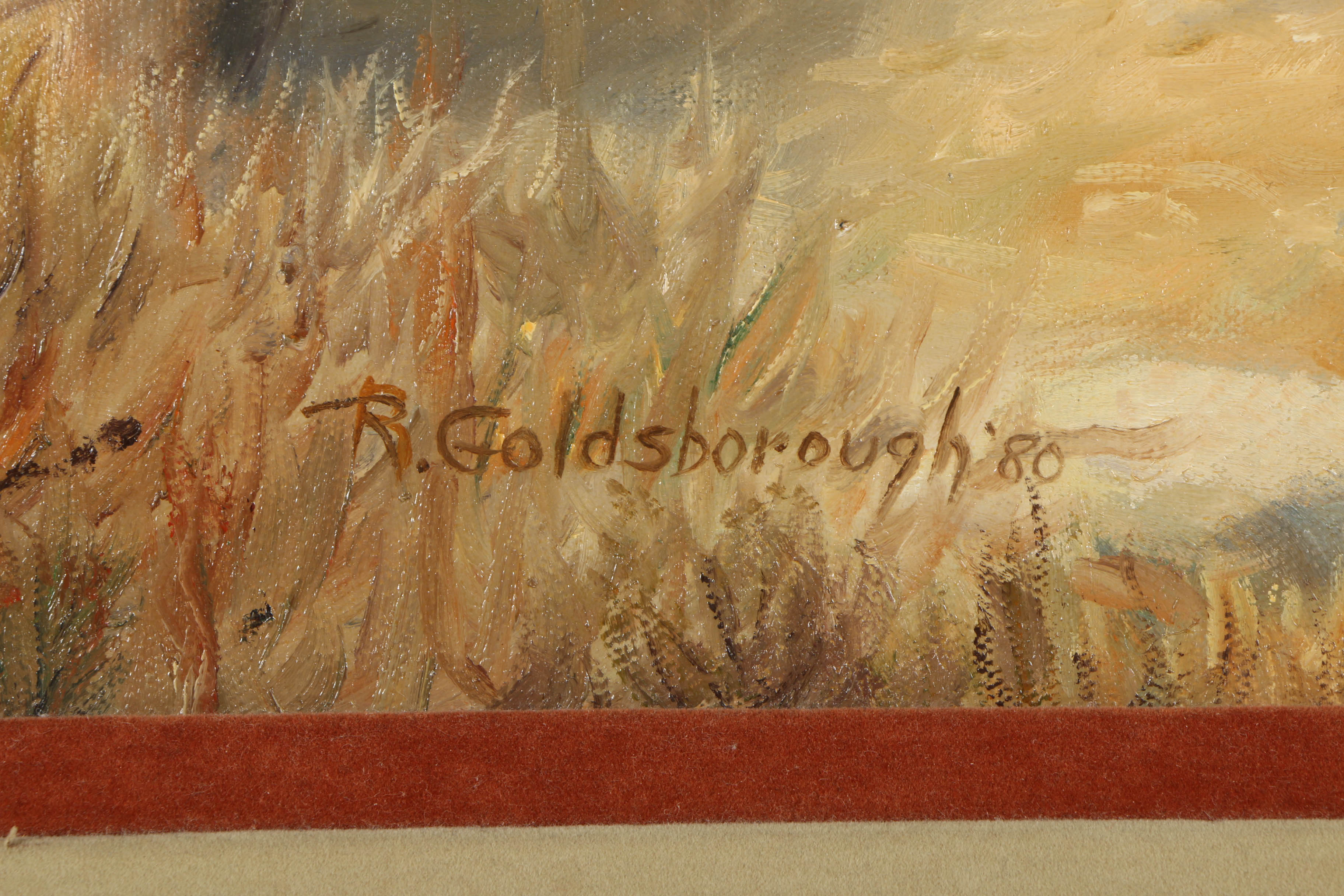 Ruth Goldsborough Oil Painting on Canvas "Stagecoach"