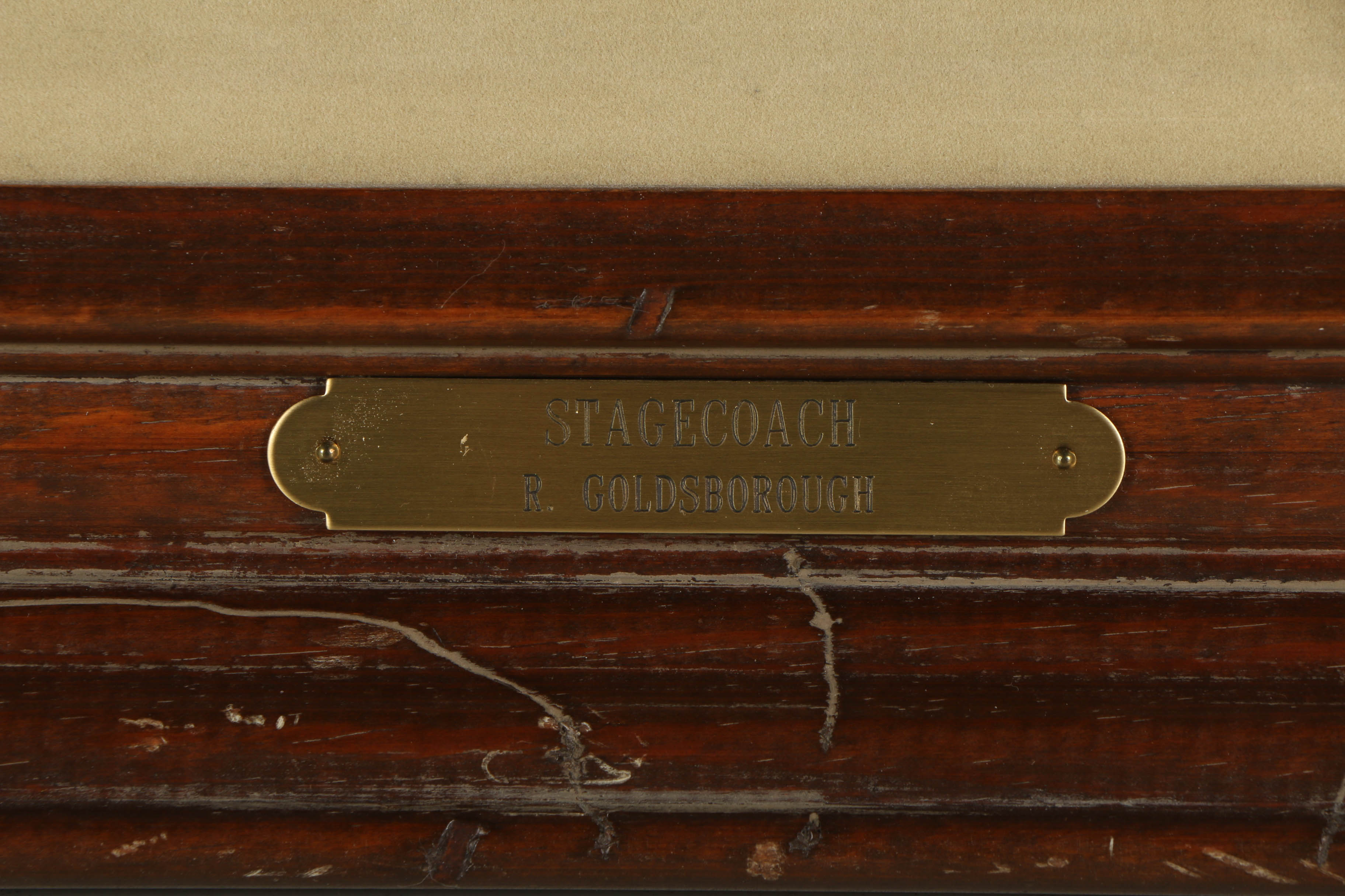 Ruth Goldsborough Oil Painting on Canvas "Stagecoach"