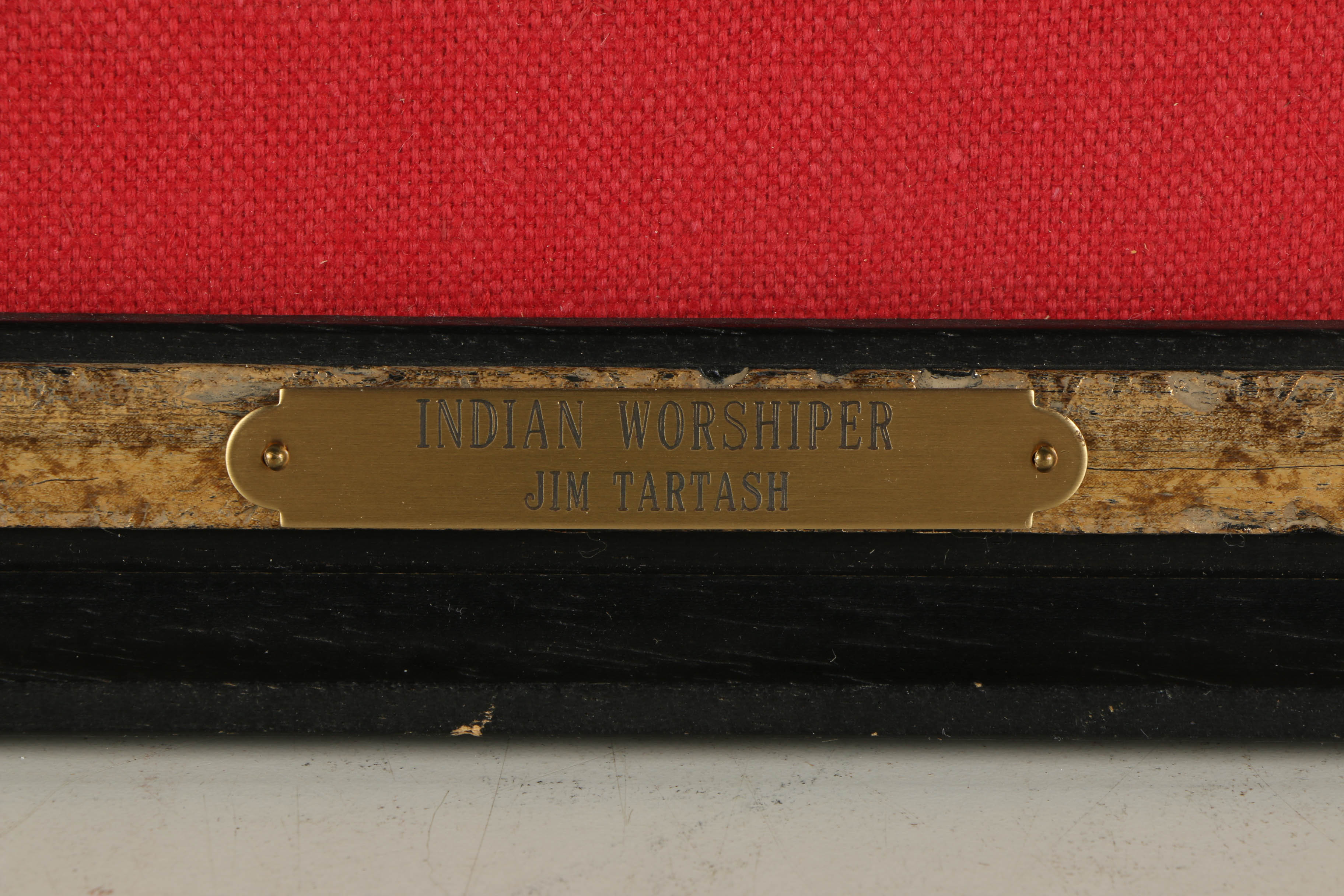 Pair of Jim Tartsah Watercolor on Paper of Native American Figurative Scenes