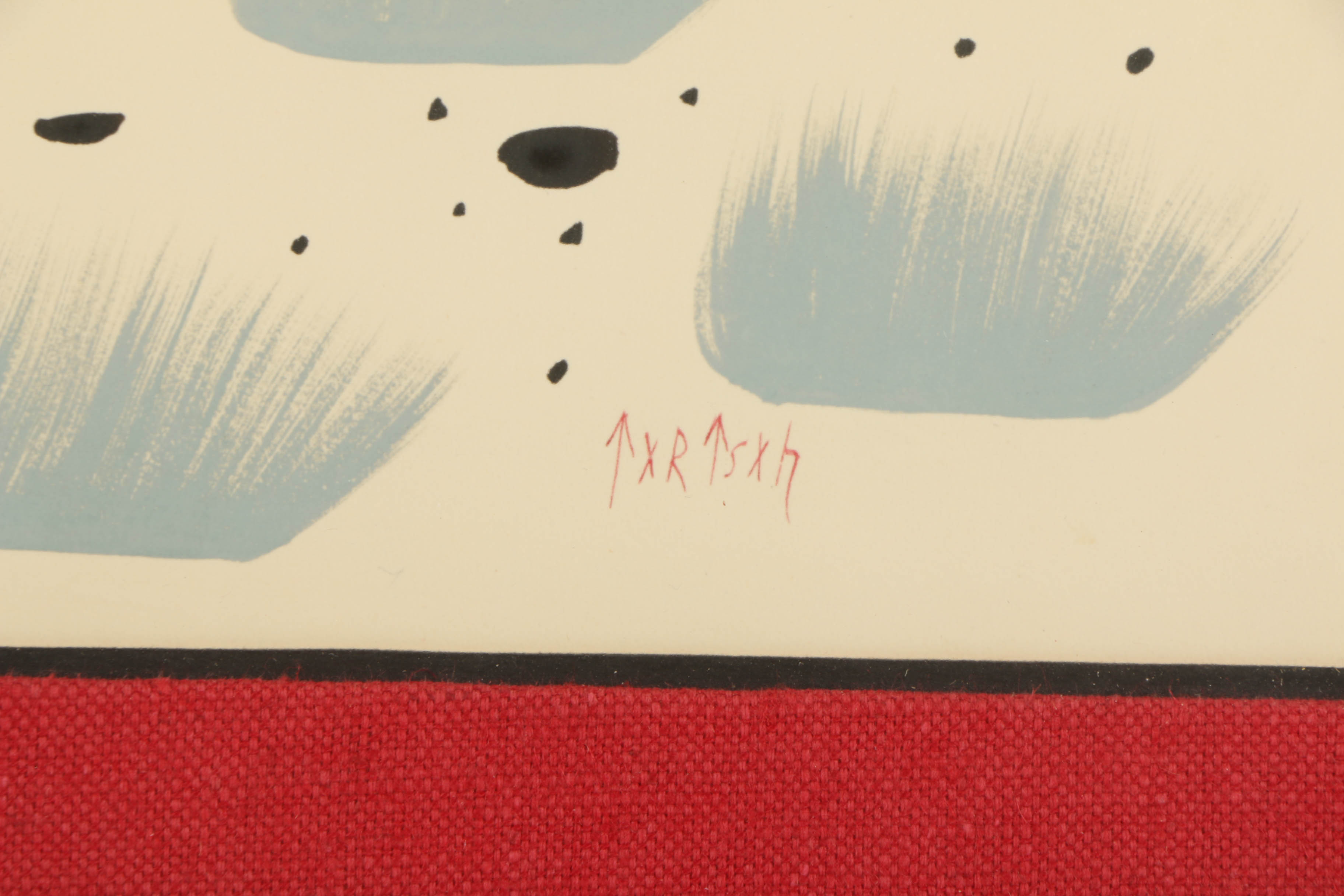 Pair of Jim Tartsah Watercolor on Paper of Native American Figurative Scenes