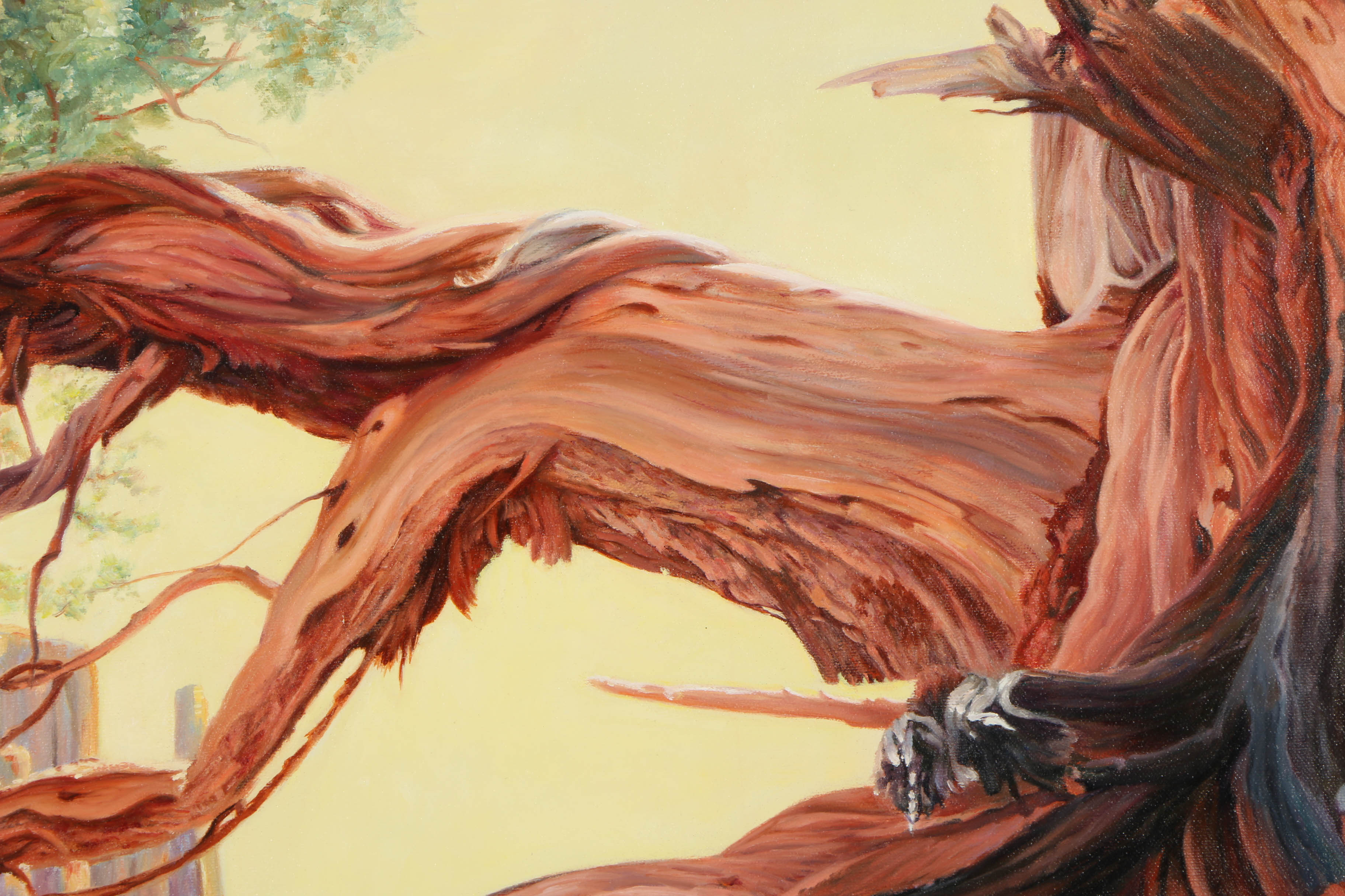 Ruth Goldsborough Oil Painting on Canvas "Left Mitten at Monument Valley"
