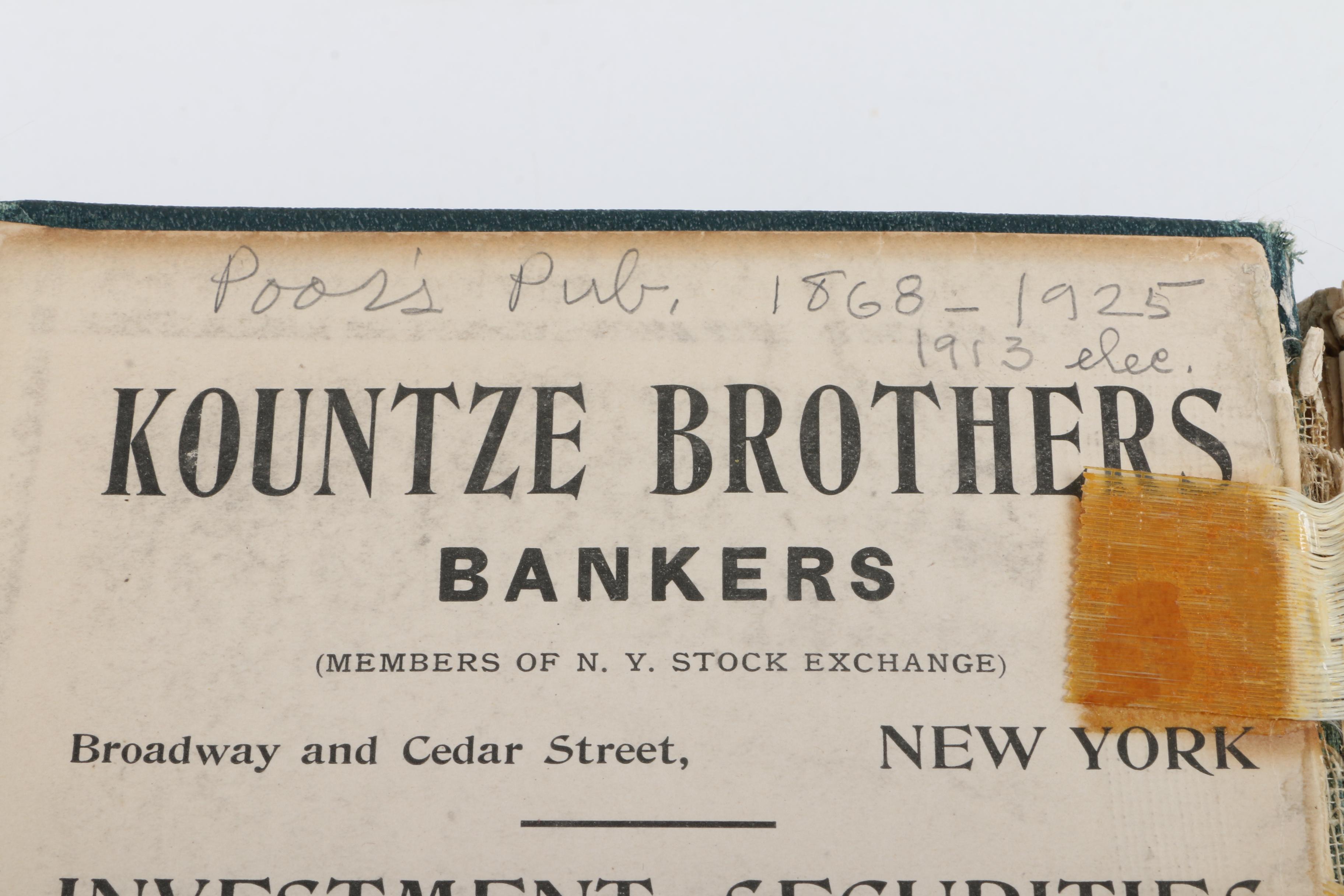 1900 "Poor's Manual of the Railroads of the United States"