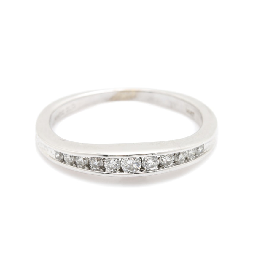 14K White Gold Diamond Ring