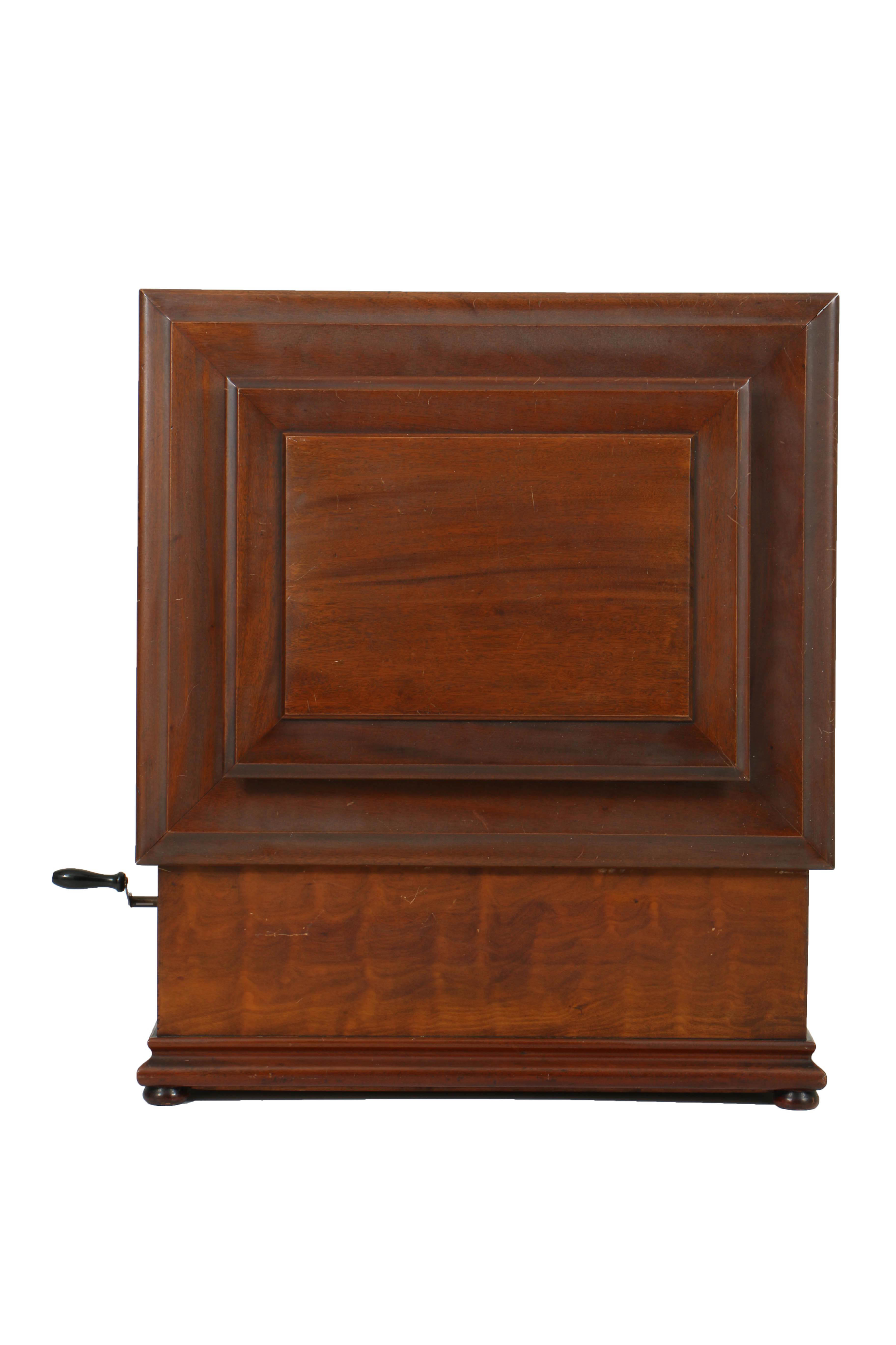 Rare 1890's Regina 20.75" Mahogany Music Player with Cupola Top and Fifty Discs