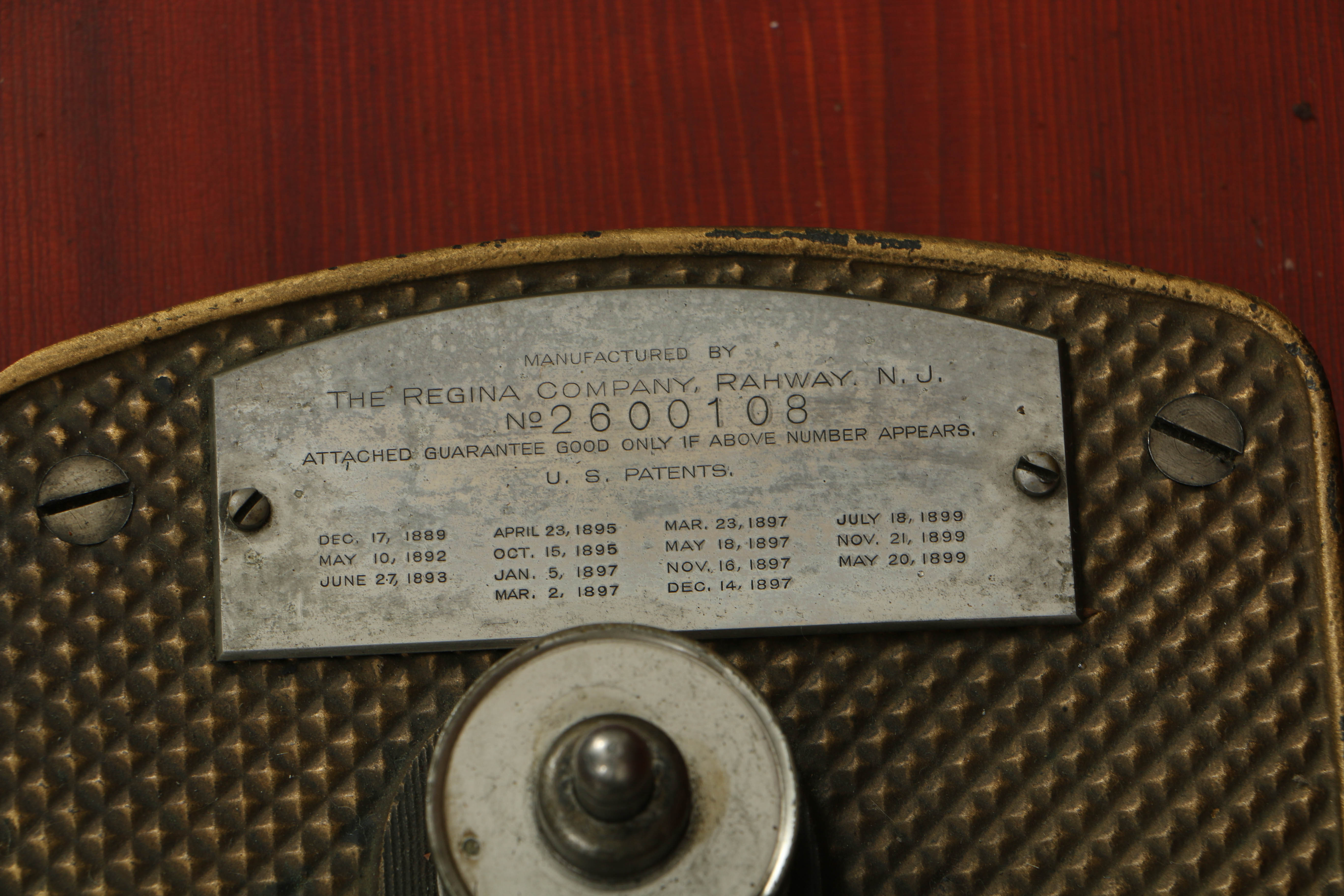 Rare 1890's Regina 20.75" Mahogany Music Player with Cupola Top and Fifty Discs