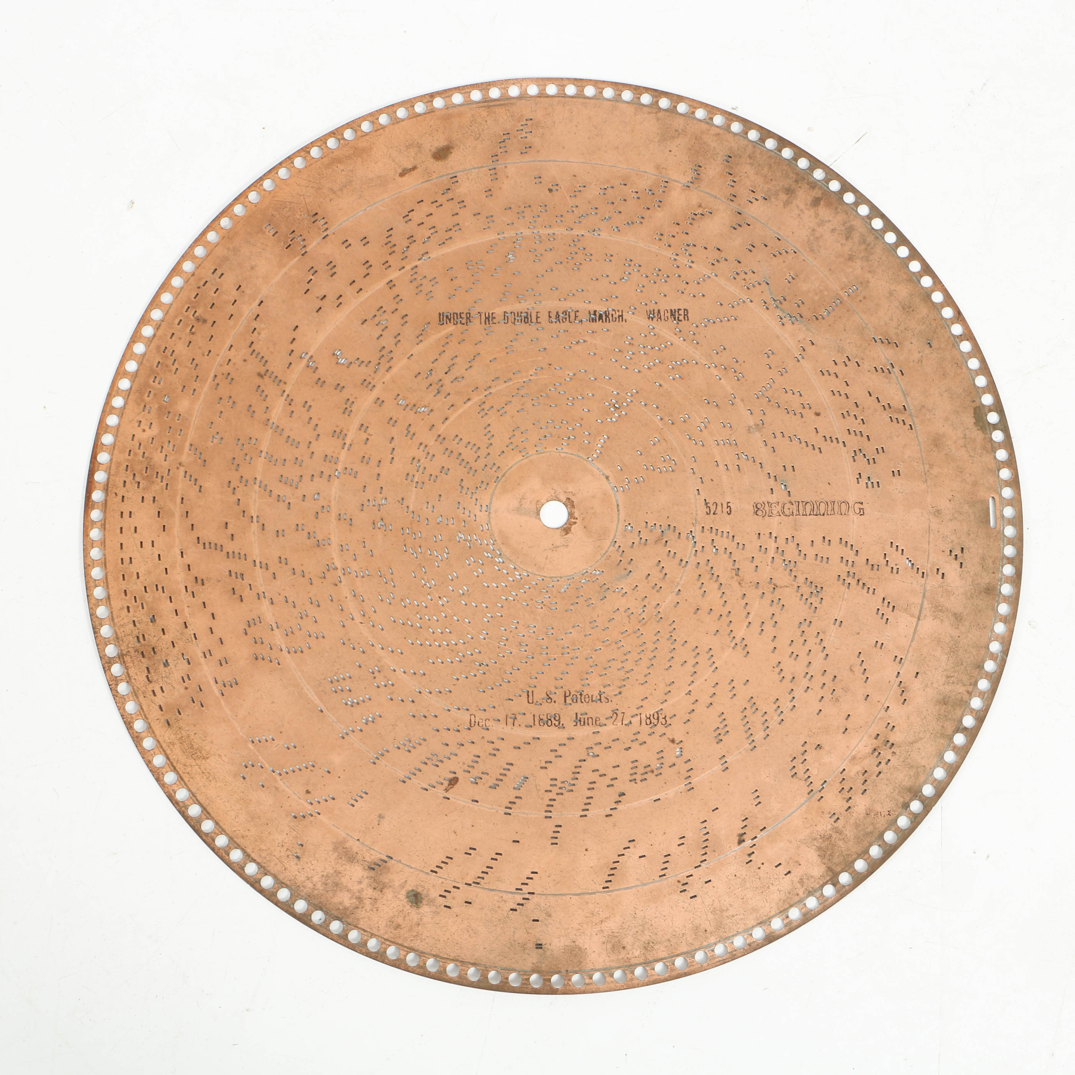 Rare 1890's Regina 20.75" Mahogany Music Player with Cupola Top and Fifty Discs