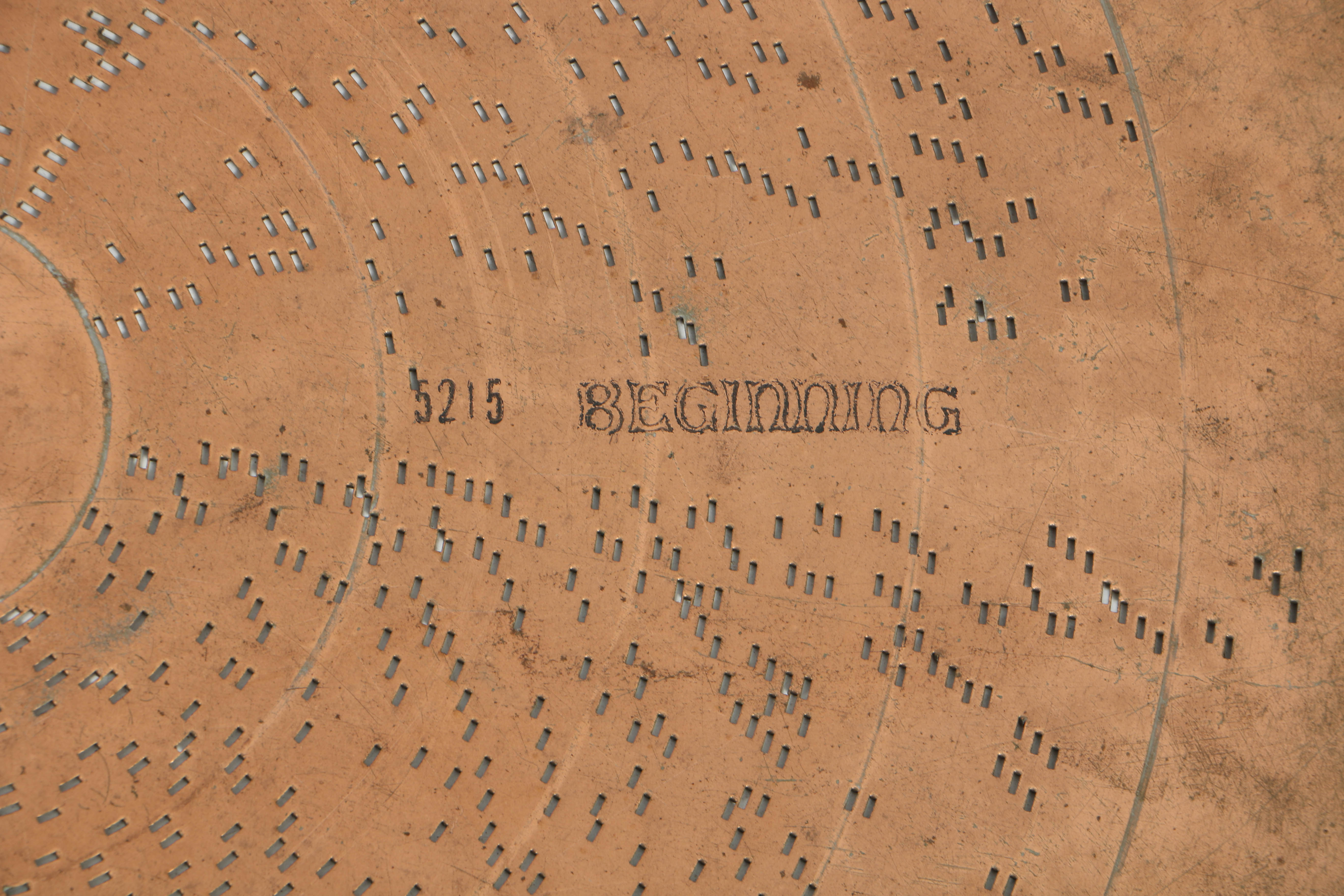 Rare 1890's Regina 20.75" Mahogany Music Player with Cupola Top and Fifty Discs