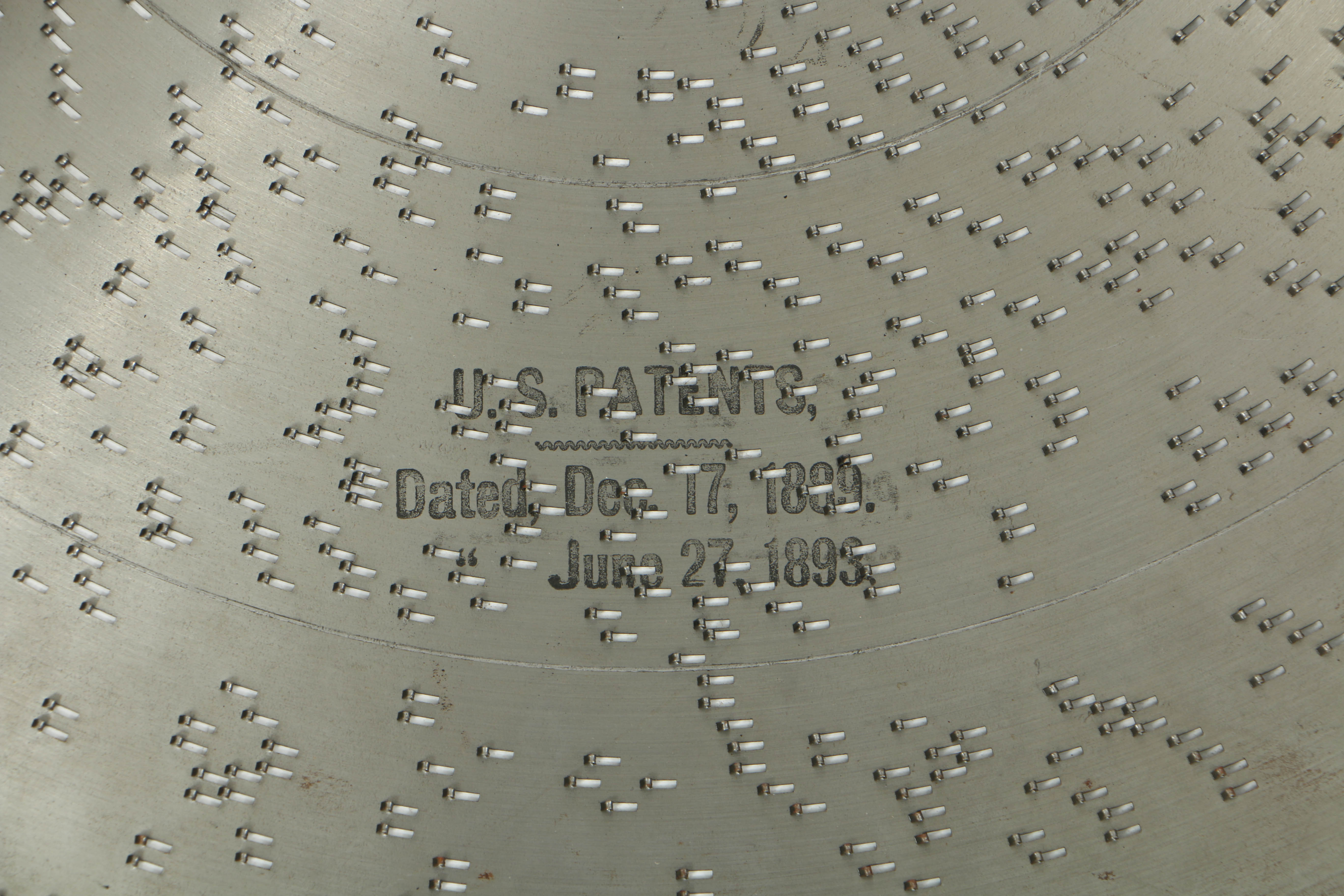 Rare 1890's Regina 20.75" Mahogany Music Player with Cupola Top and Fifty Discs