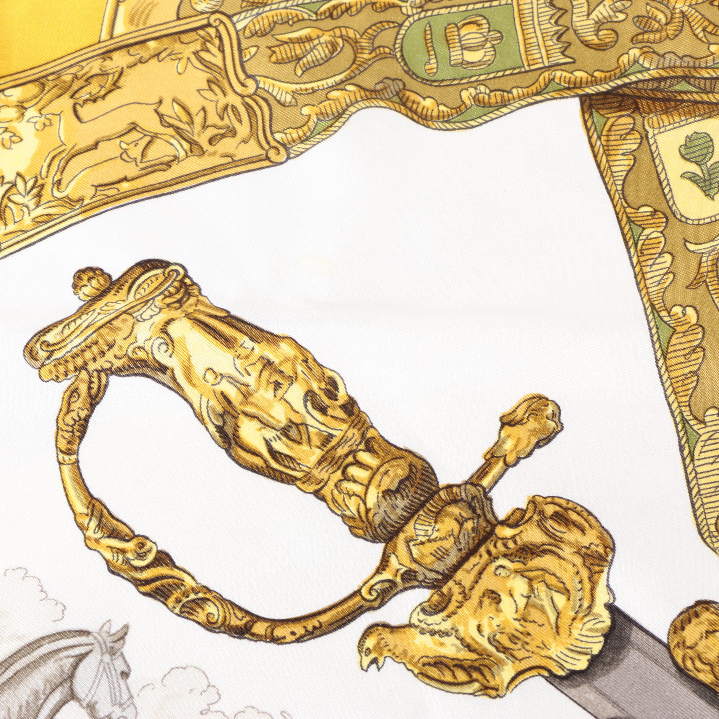 Vintage Hermès "Armes de Chasse" Silk Scarf