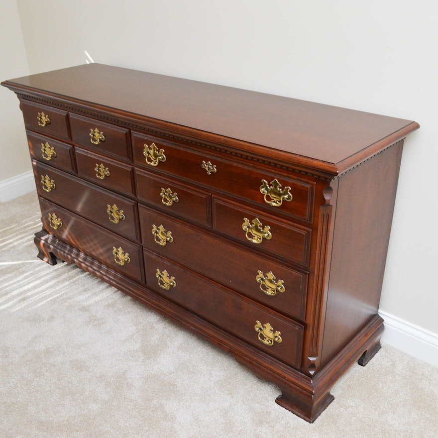 Chippendale Style Low Chest of Drawers by Lexington