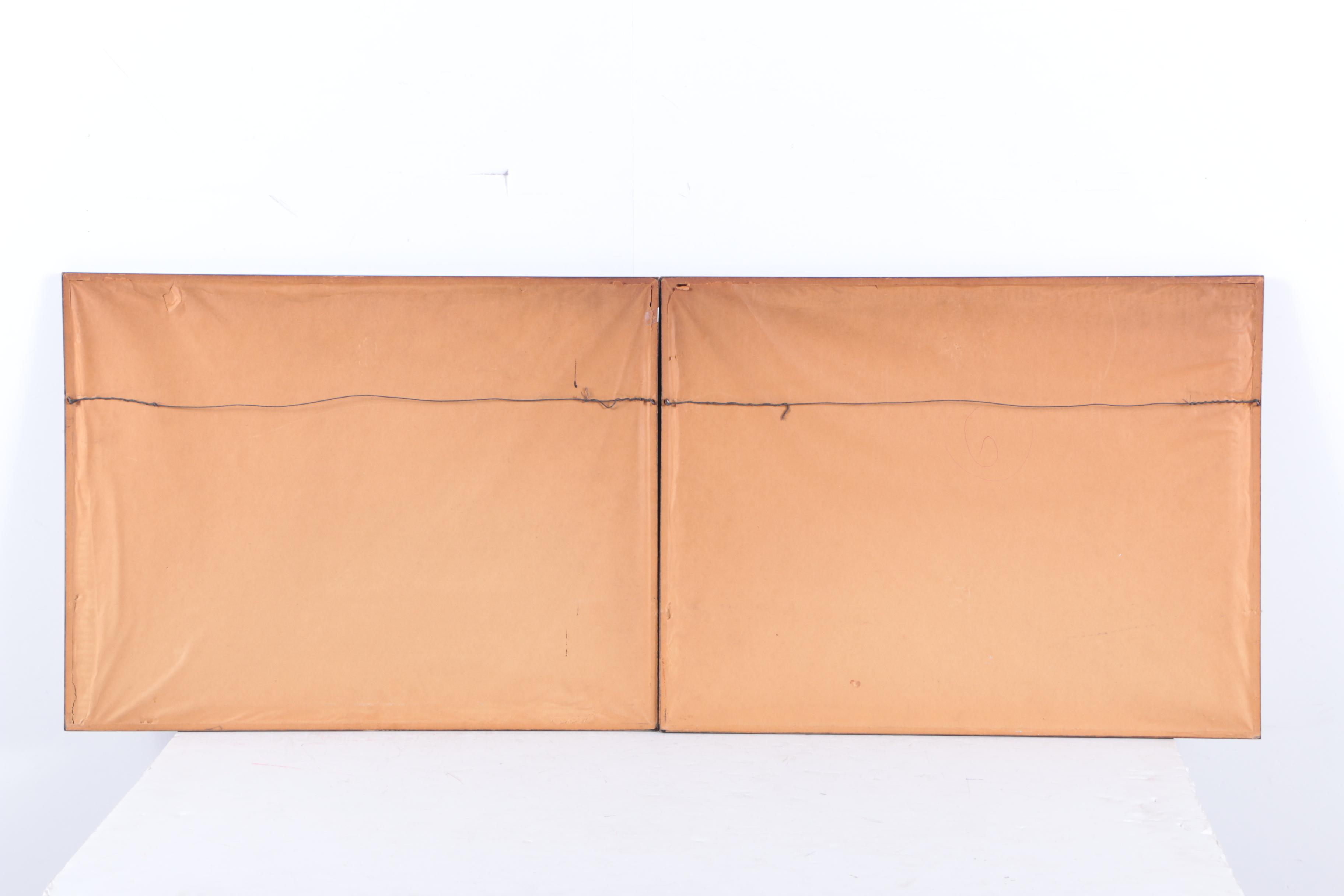 Frederick J. Kiesler Ink Sketches of Set Designs for Pirandello's "Henry IV"