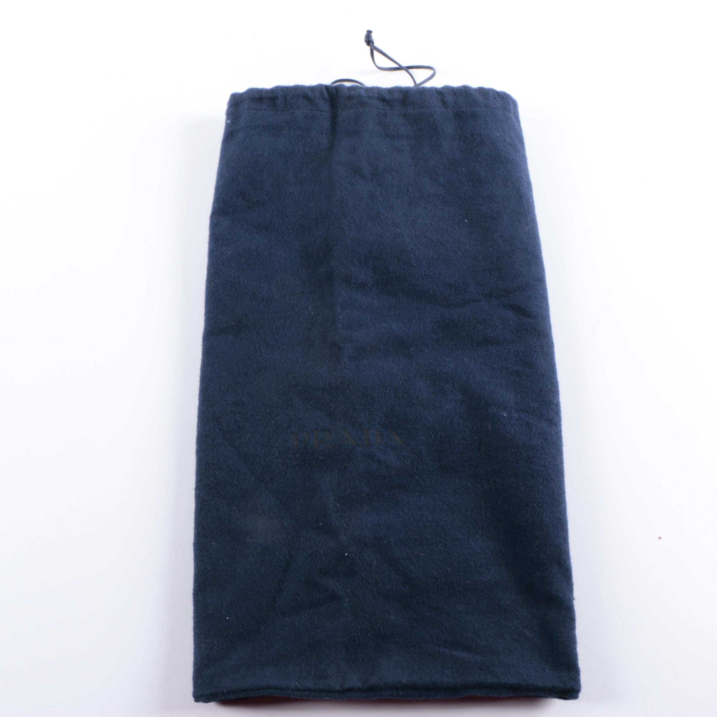 Prada Black Nylon and Leather Tote Bag