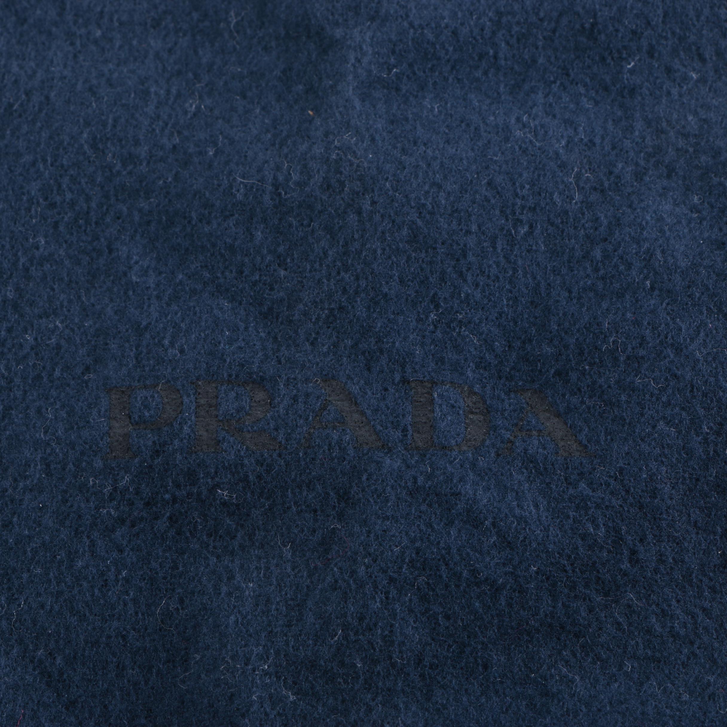 Prada Black Nylon and Leather Tote Bag