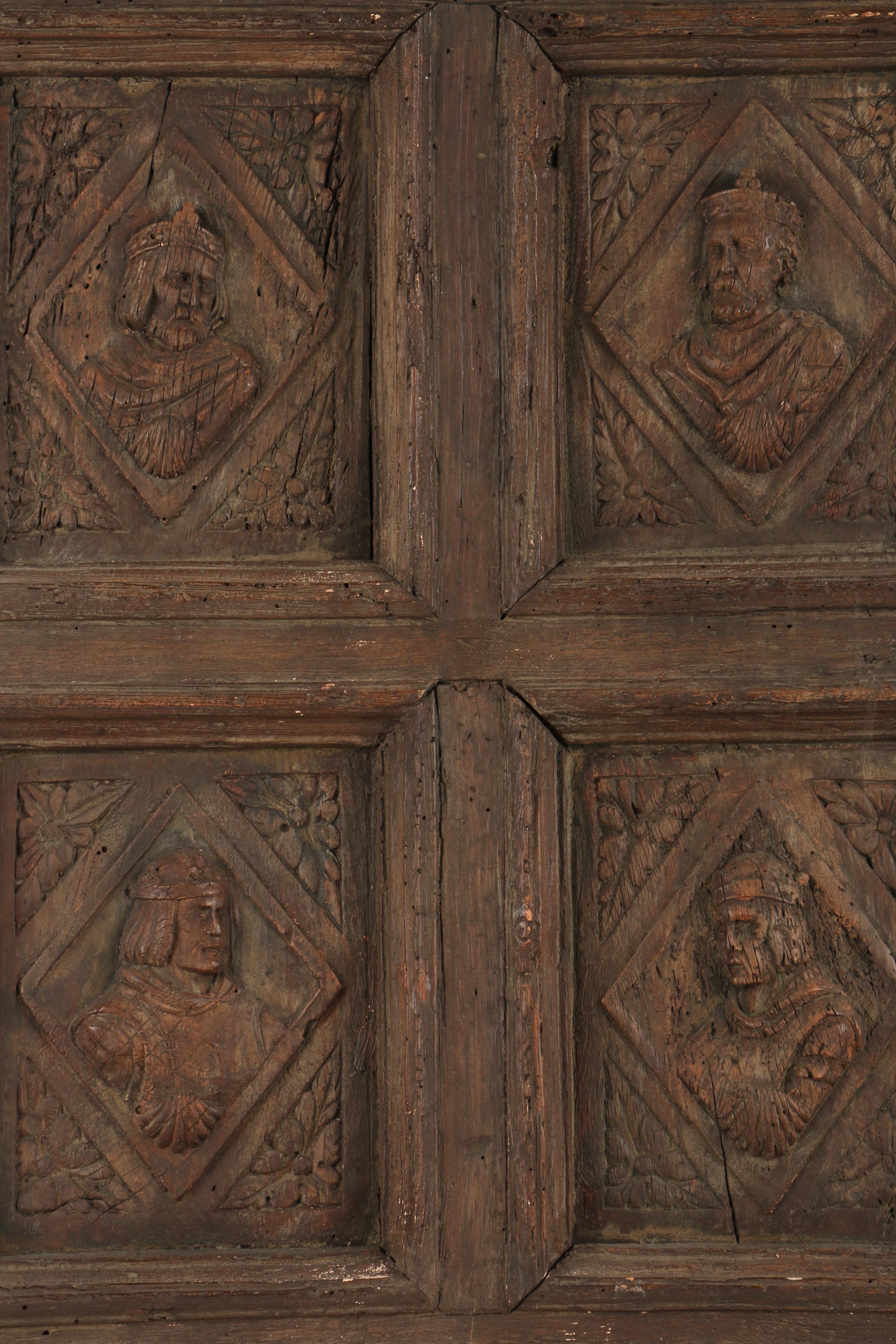 Reproduction Door Panel with Historical Figures