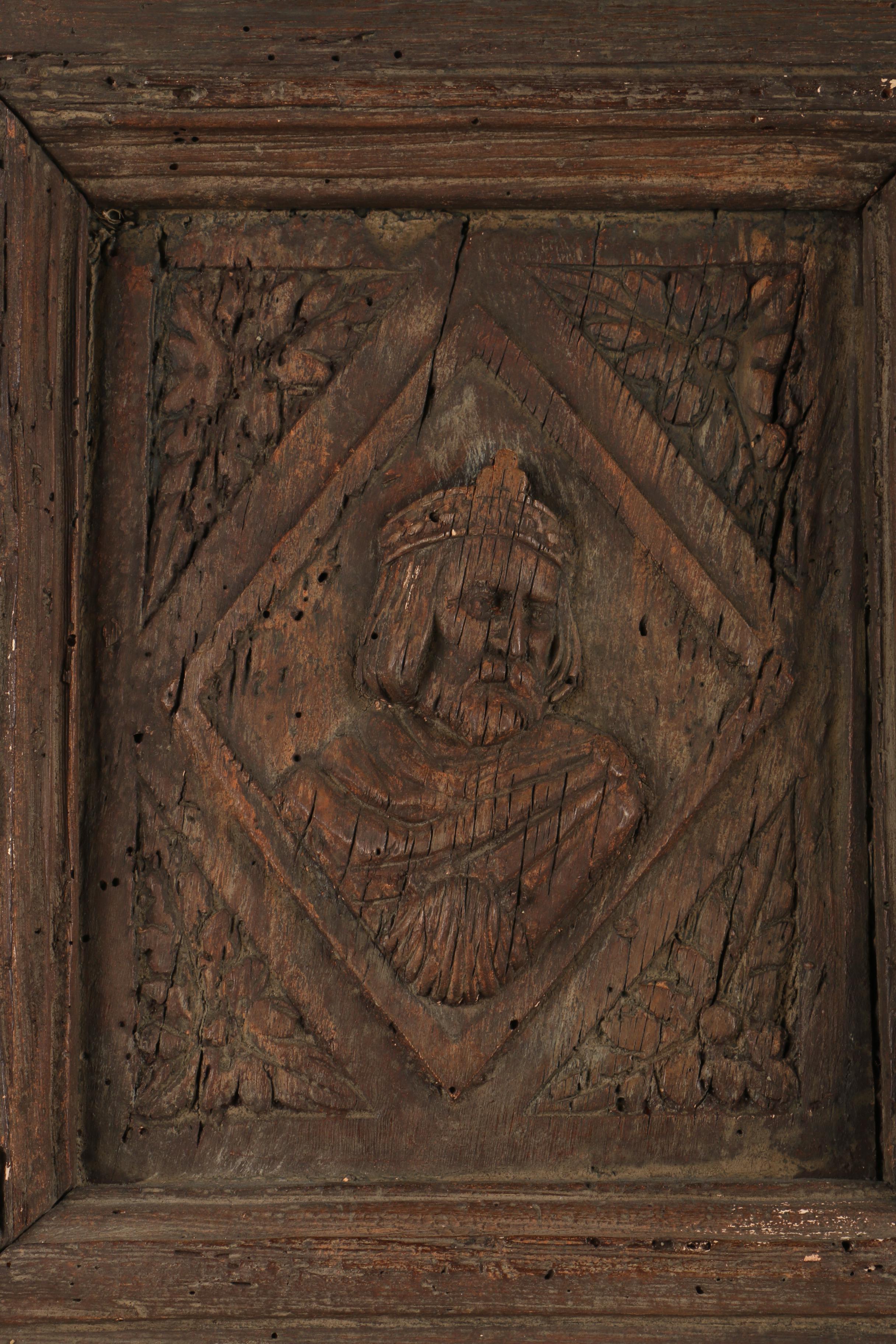 Reproduction Door Panel with Historical Figures