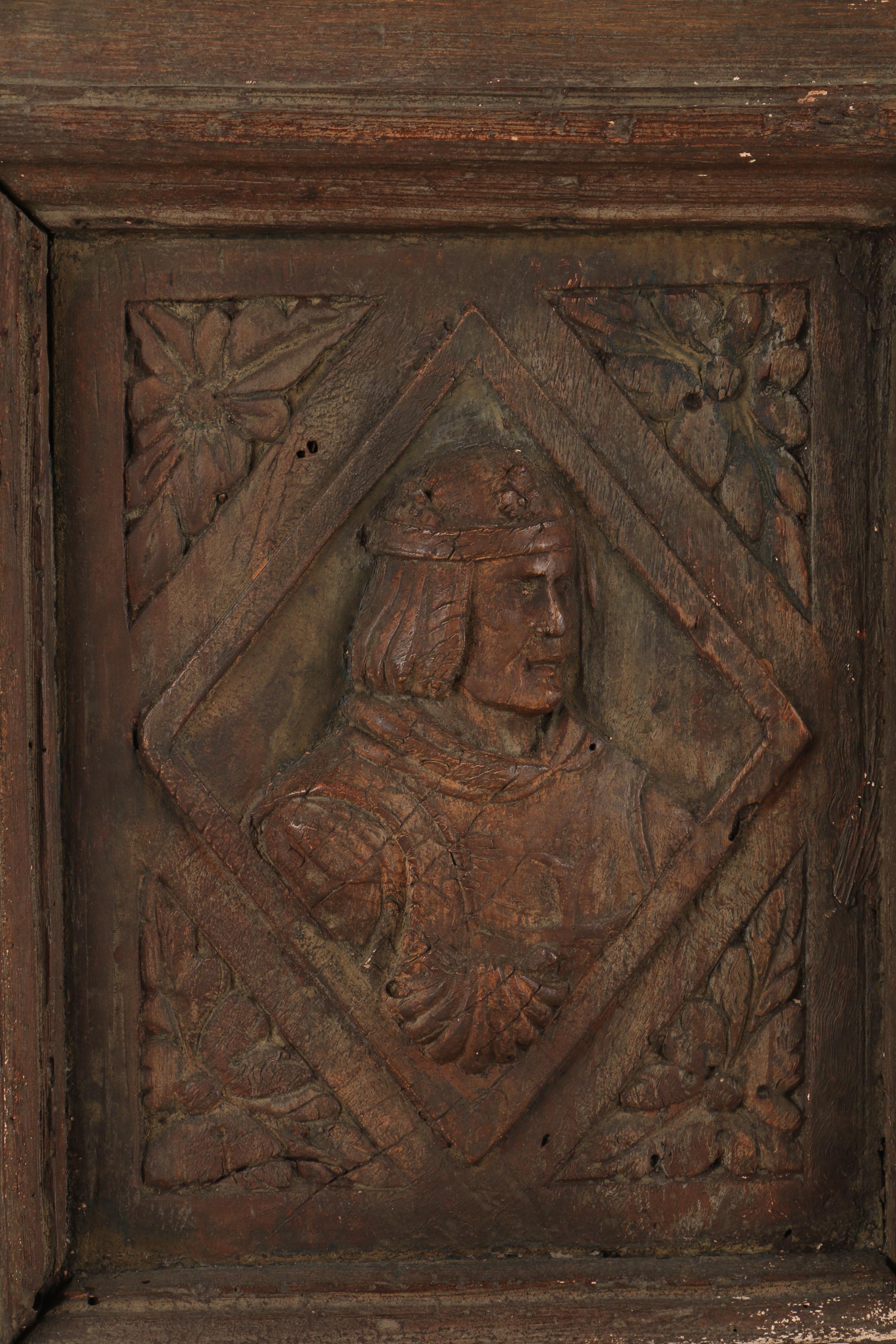 Reproduction Door Panel with Historical Figures